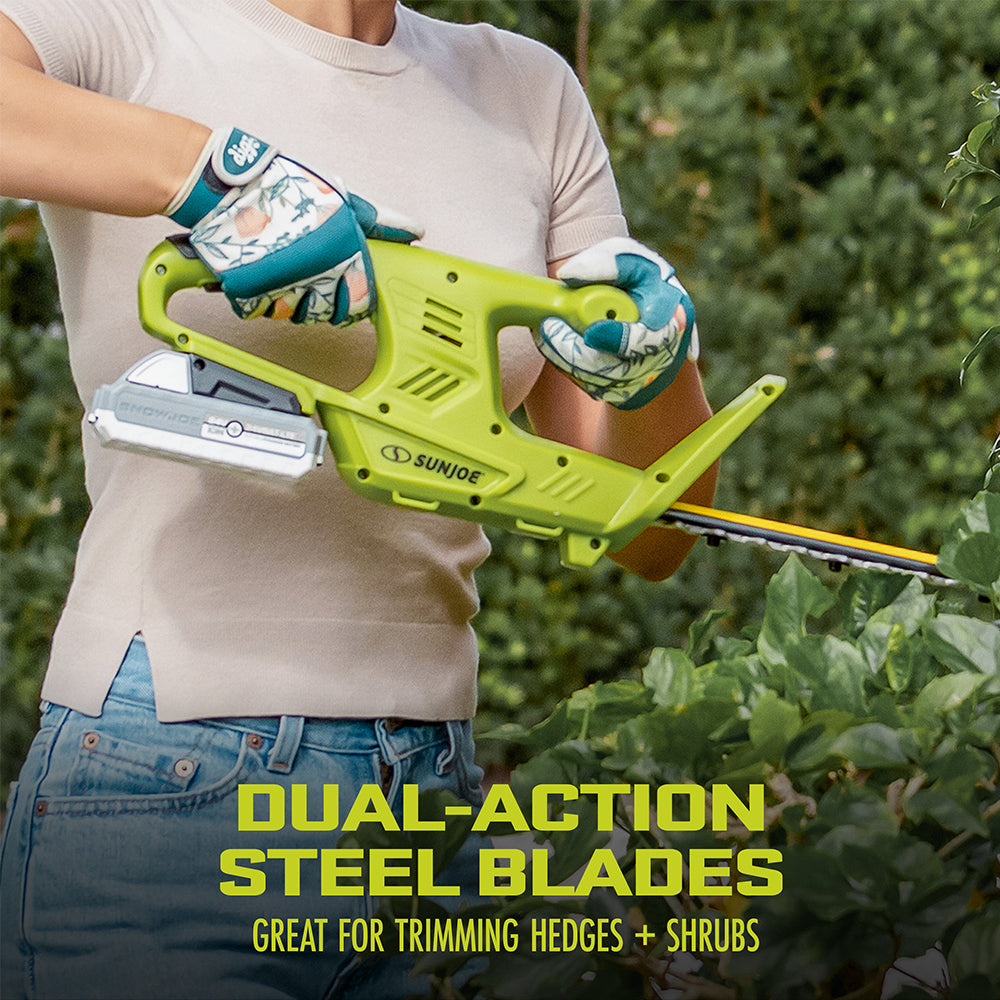 Sun Joe 24-Volt* IONMAX Cordless Garden Combo Kit | Leaf Blower | Gras