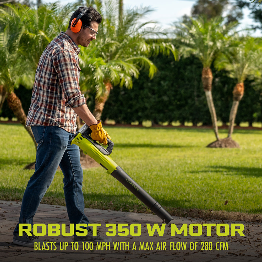 Sun Joe 24-Volt* IONMAX Cordless Garden Combo Kit | Leaf Blower | Grass Trimmer | Hedge Trimmer | W/ 2 x 2.0-Ah Batteries + Charger