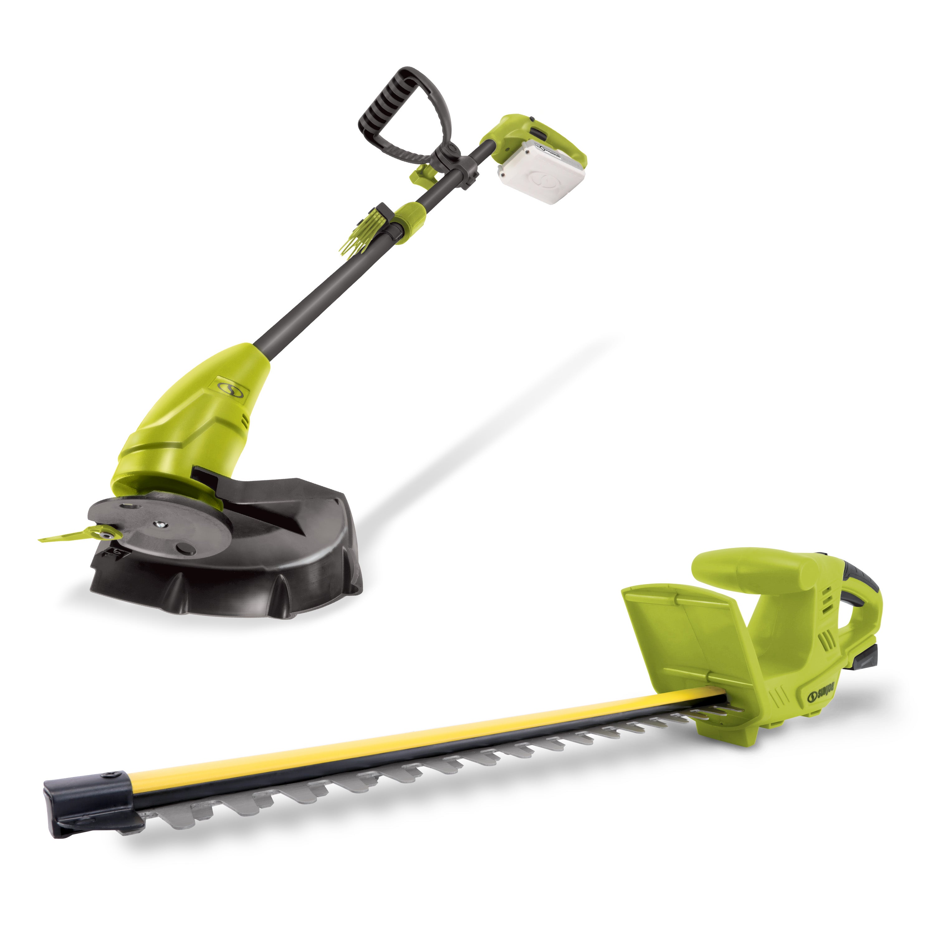 Sun Joe 24V-HT18-GT10-LTE 24-Volt* Cordless Hedge Trimmer + Stringless Grass Trimmer | W/ 2.0-Ah Battery + Charger