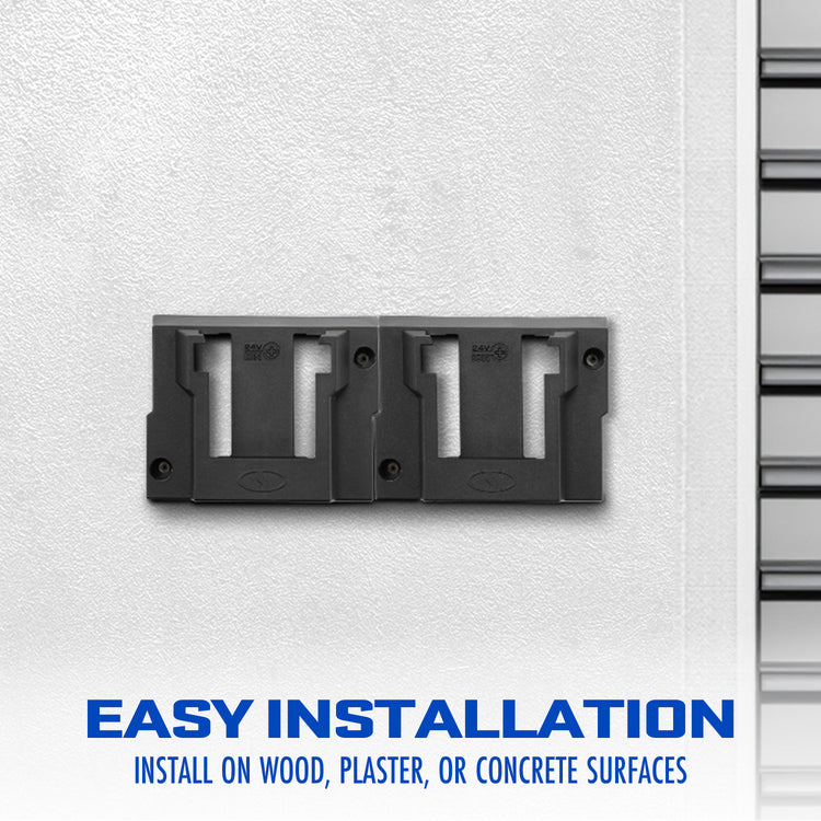 Snow Joe + Sun Joe 24V-MNT-2PK Mounted Battery Storage Unit - Easy Installation