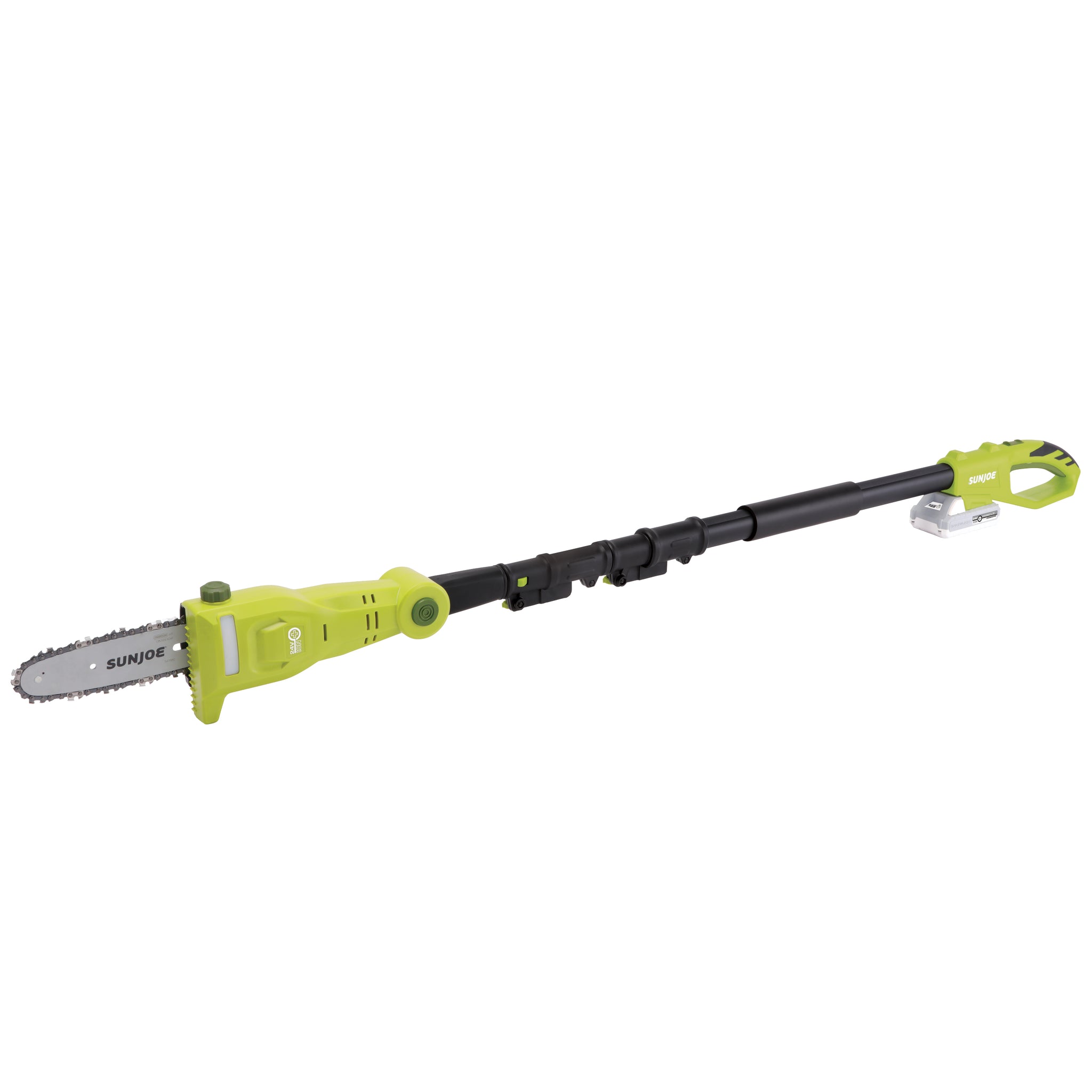 Sun Joe 24V-PS8-LTE cordless pole saw hero image