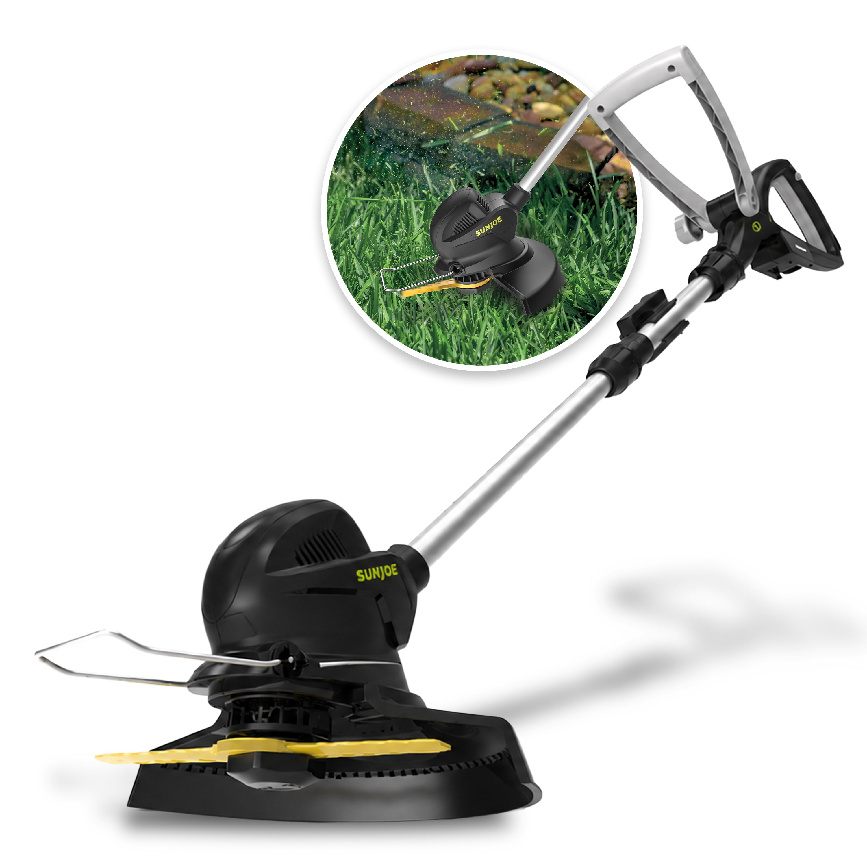 Sun Joe 24-Volt IONMAX Cordless SharperBlade Stringless Lawn Trimmer | 10-Inch | Tool Only