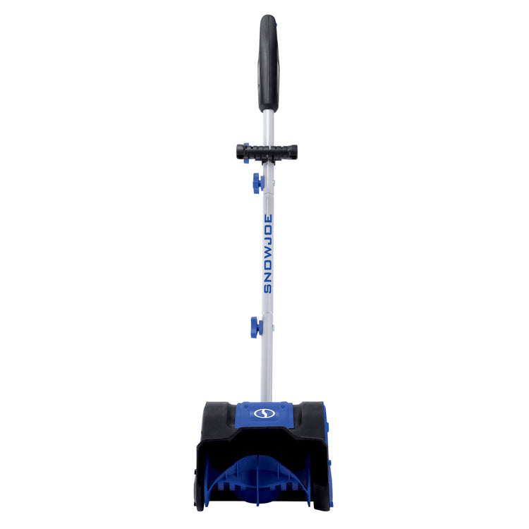 Front view of the Snow Joe 24-volt cordless 10-inch snow shovel kit.