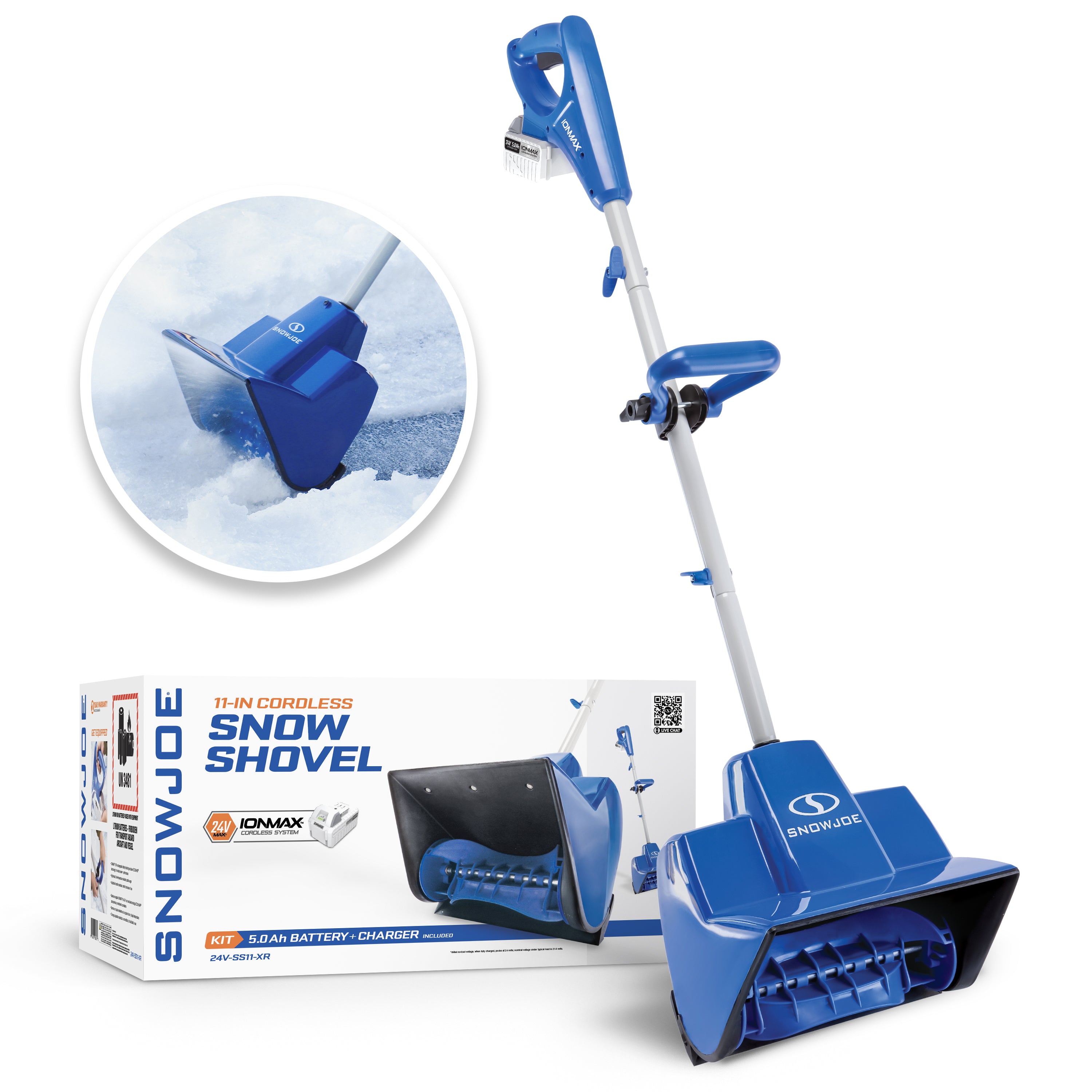 Snow Joe 24V-SS11-XR 24-Volt* IONMAX Cordless Snow Shovel Kit | 11-inch | W/ 5.0-Ah Battery + Charger