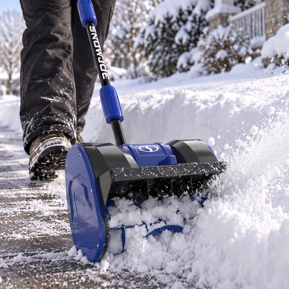 Snow Joe cordless snow shovel lifestyle image three
