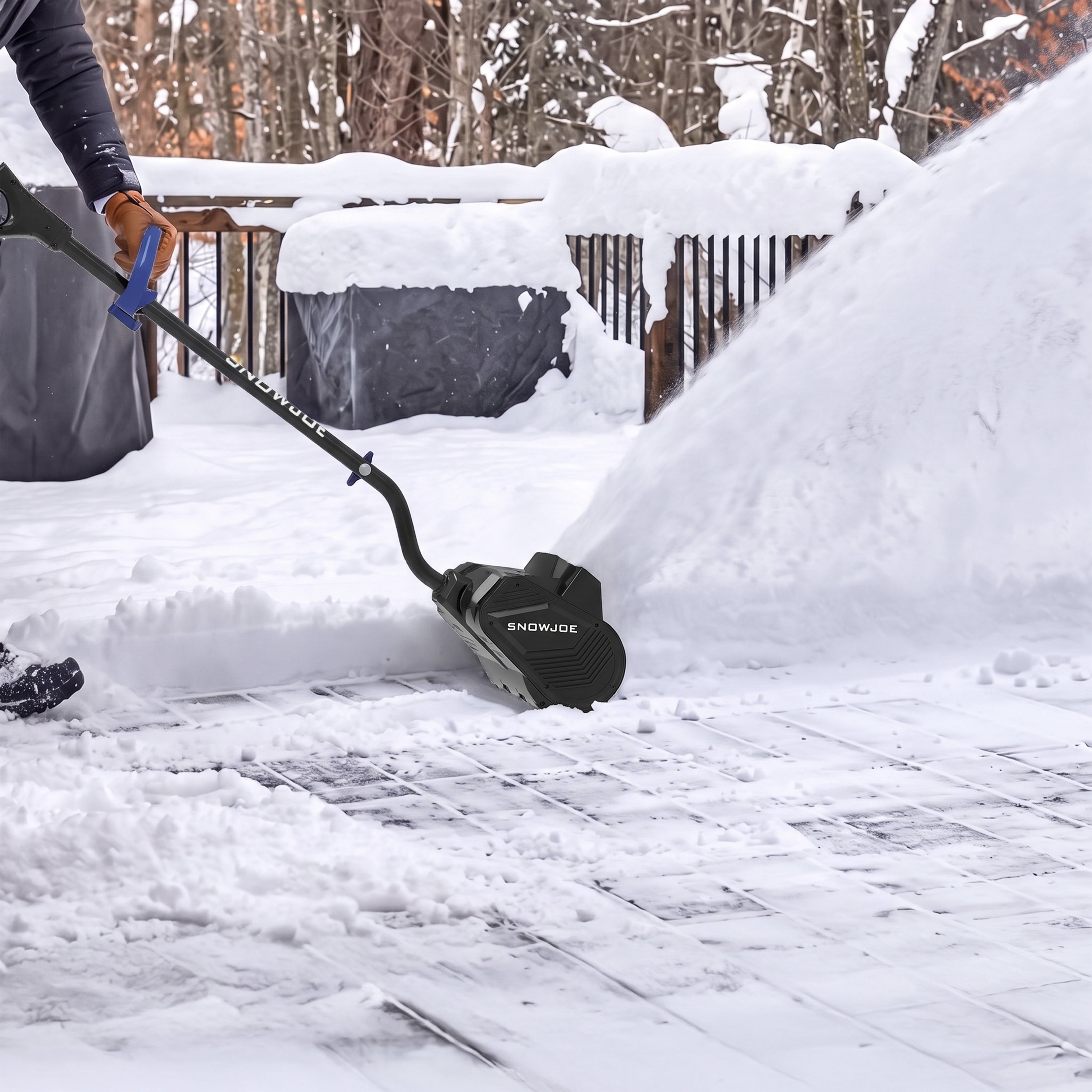 Snow Joe 24-Volt* IONMAX Cordless Snow Shovel Bundle | W/ 4.0-Ah Battery, Charger, Cover, Ice Scraper and Extended Warranty | CUT THE CORD®