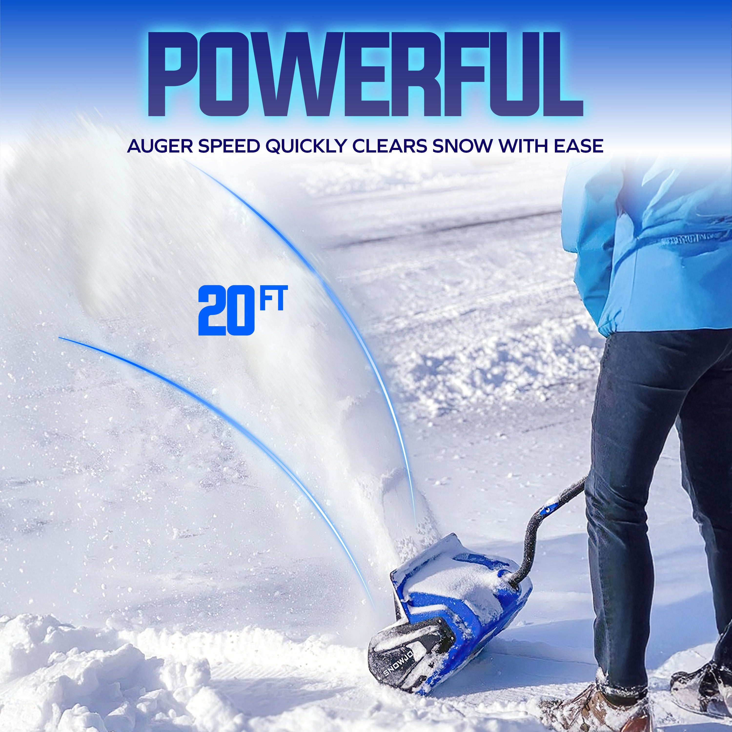 Snow Joe 24V-SS13-MAX 24-Volt* IONMAX Cordless Snow Shovel Bundle | W/ 4.0-Ah Battery, Charger, Battery Holder, and Cover