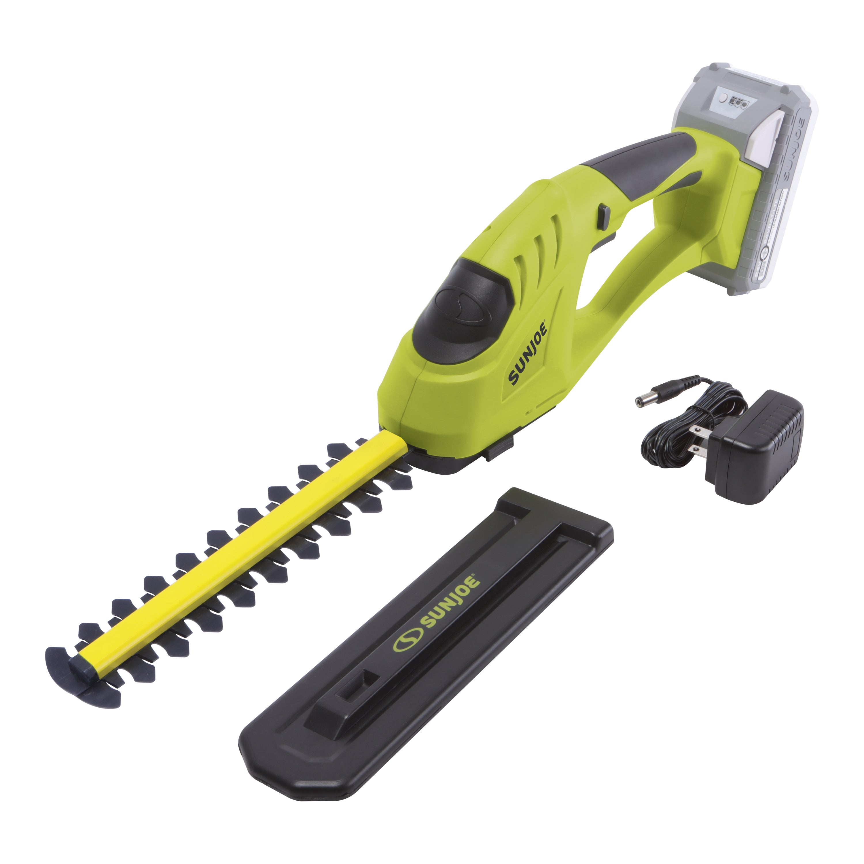 Sun Joe 24V-HT-PRN-LTE 24-Volt* Cordless Handheld Hedger + Pruner | W/ 2.0-Ah Battery + Charger