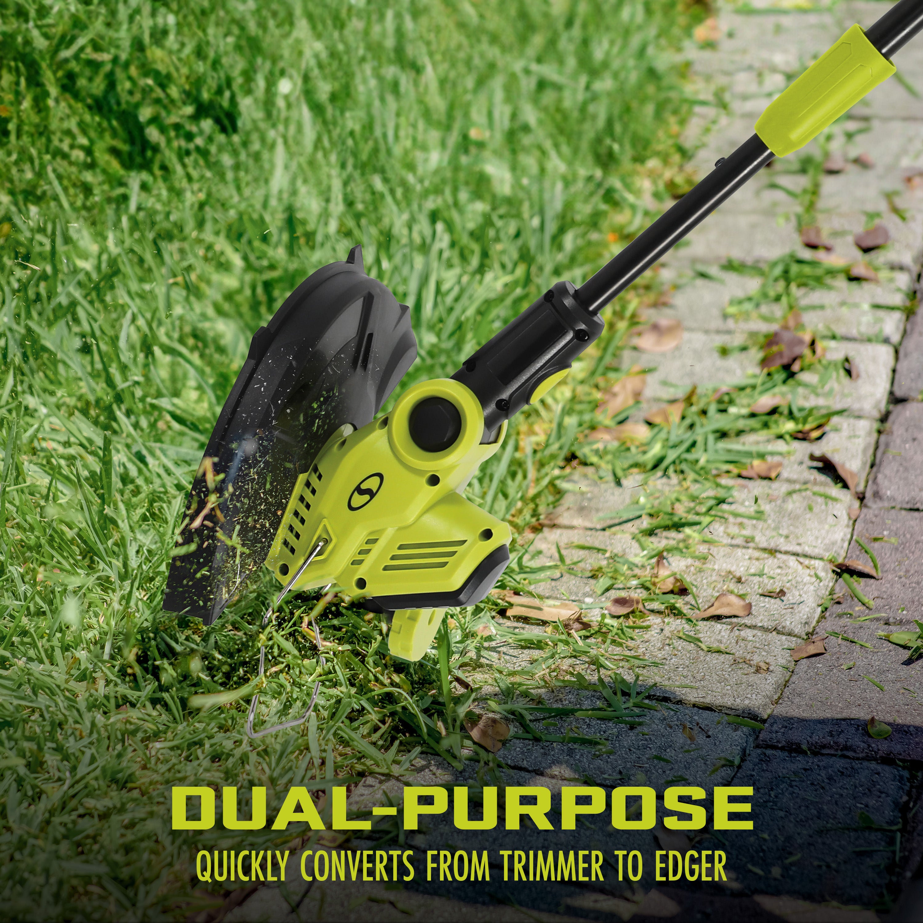 Dual-purpose Quickly Converts From Trimmer to edger