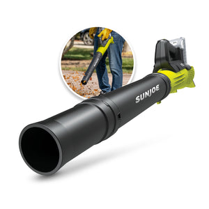 Sun Joe 24-volt cordless turbine leaf blower.