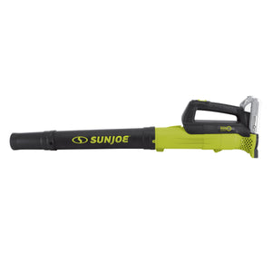 Side view of the Sun Joe 24-Volt Cordless Leaf Blower.