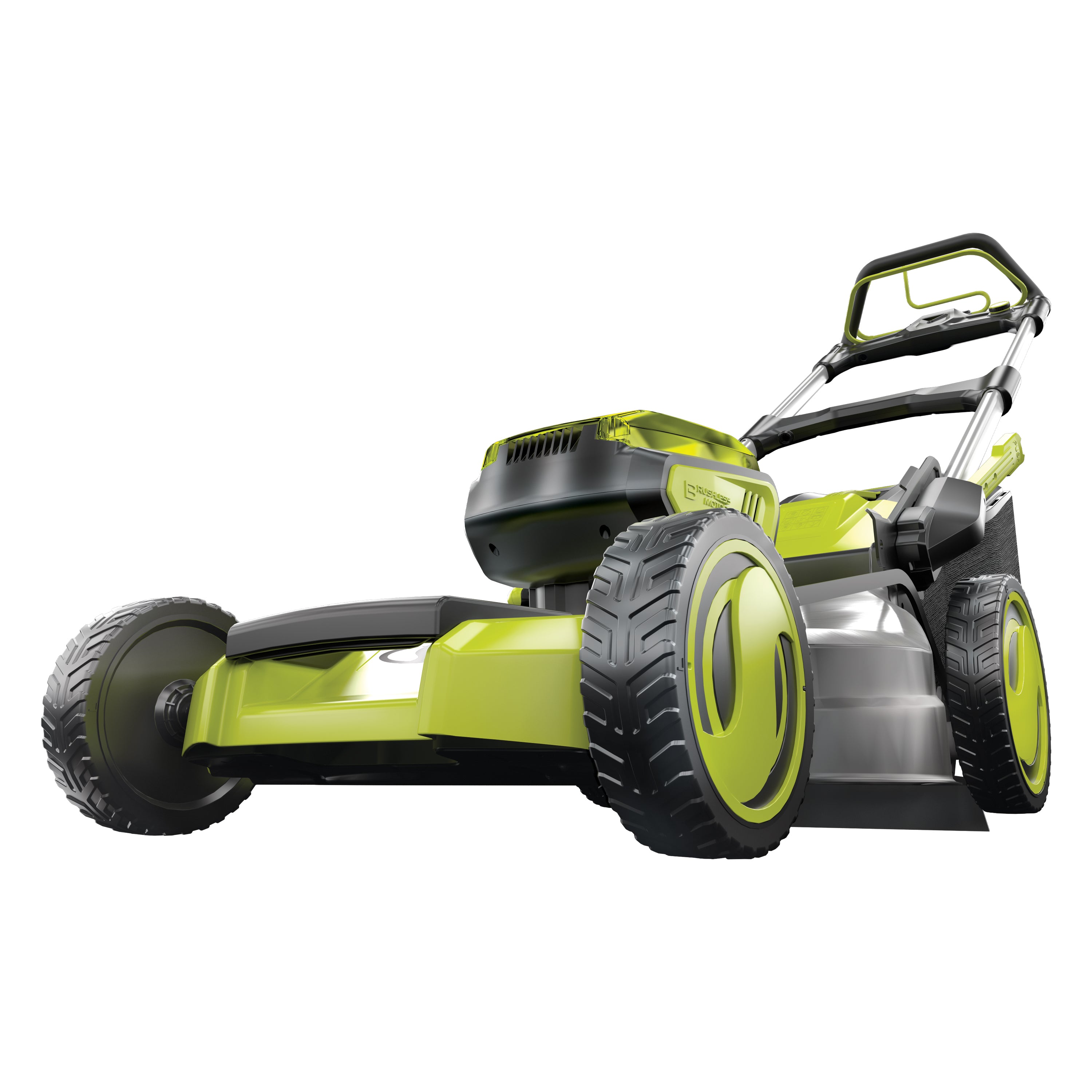 Sun Joe 48-volt cordless self-propelled 21-inch lawn mower.