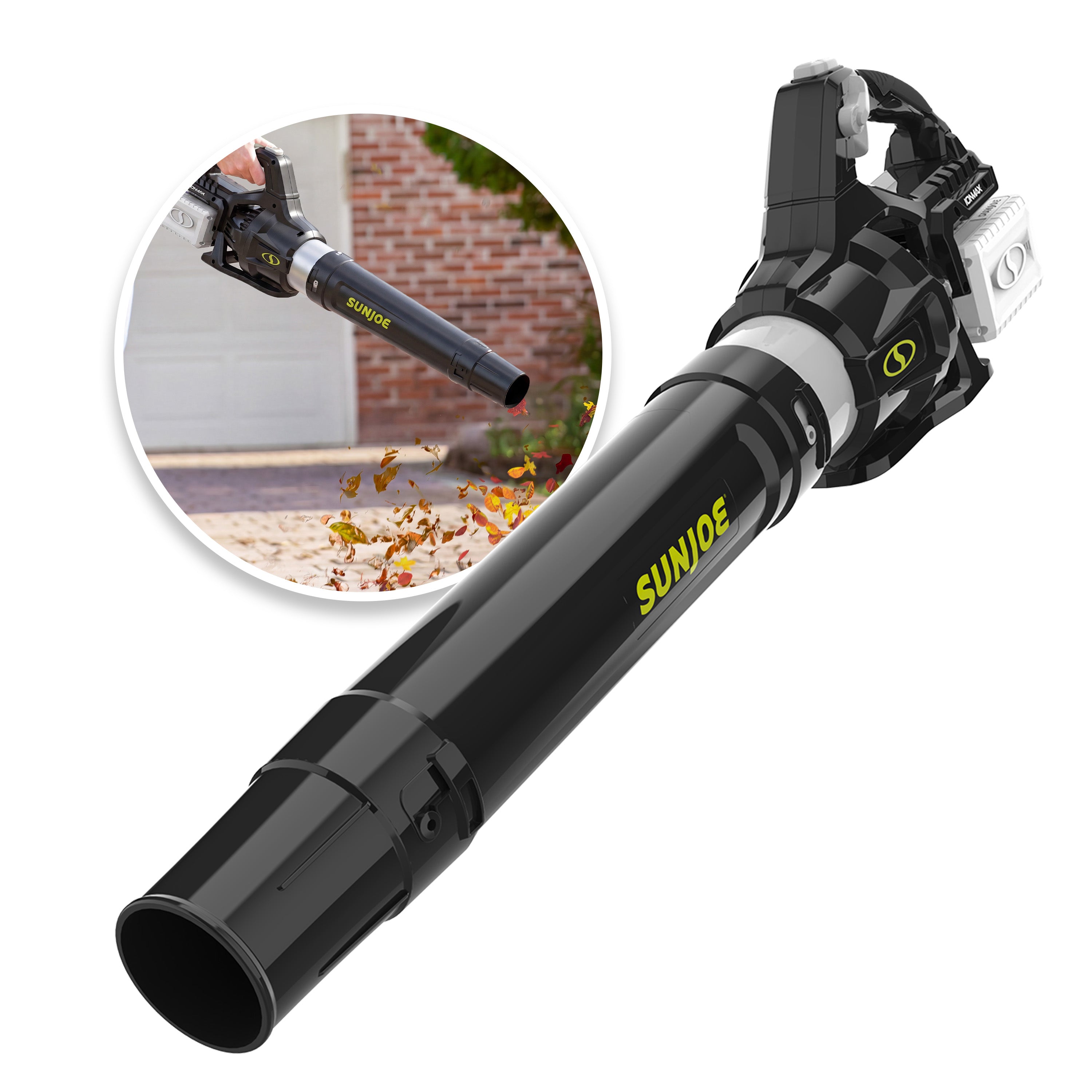 Sun Joe Cordless Brushless Turbine Jet Blower | W/ 2 x 2.0-Ah Batteries + Charger