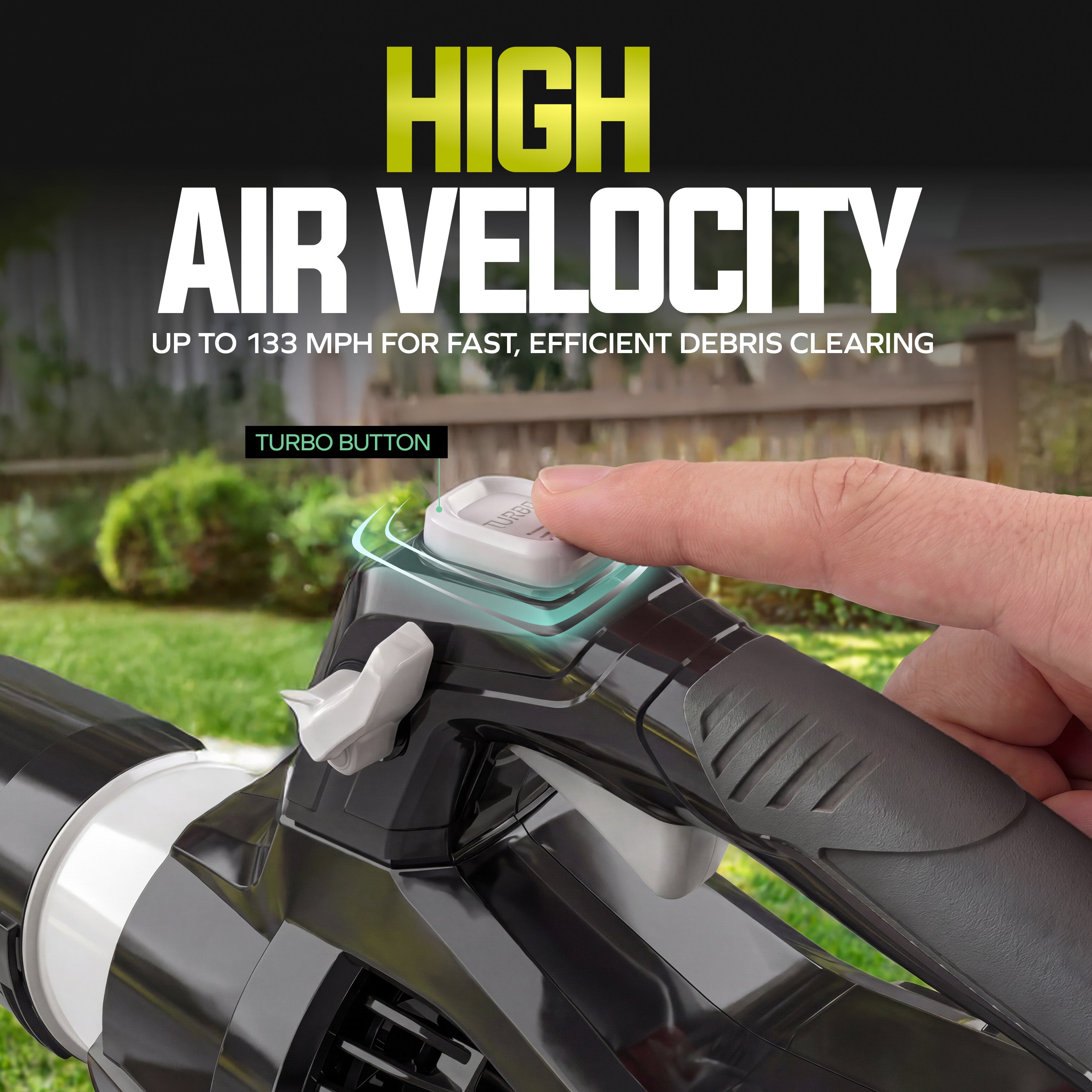 Sun Joe Cordless Brushless Turbine Jet Blower | W/ 2 x 2.0-Ah Batteries + Charger