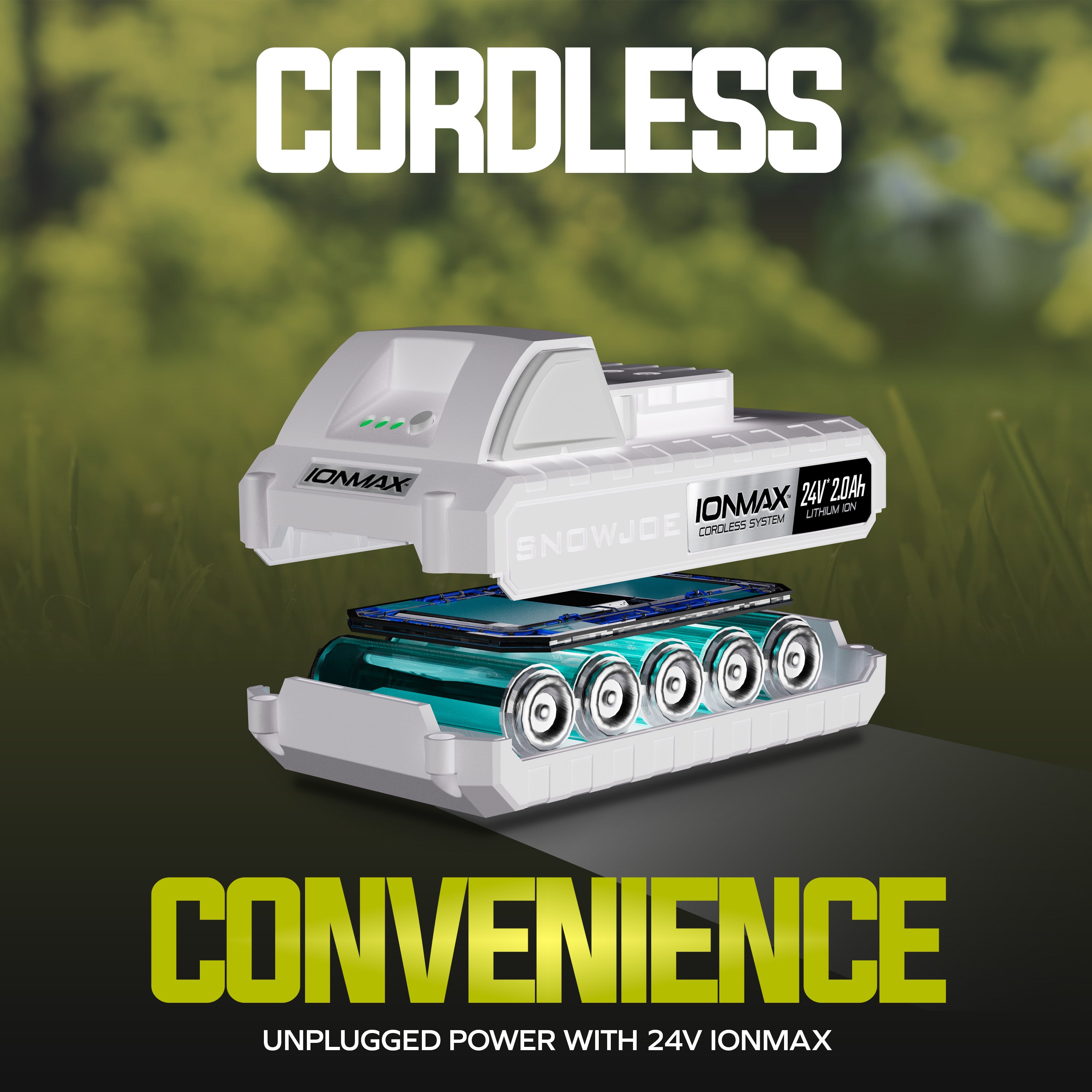 Sun Joe Cordless Brushless Turbine Jet Blower | W/ 2 x 2.0-Ah Batteries + Charger