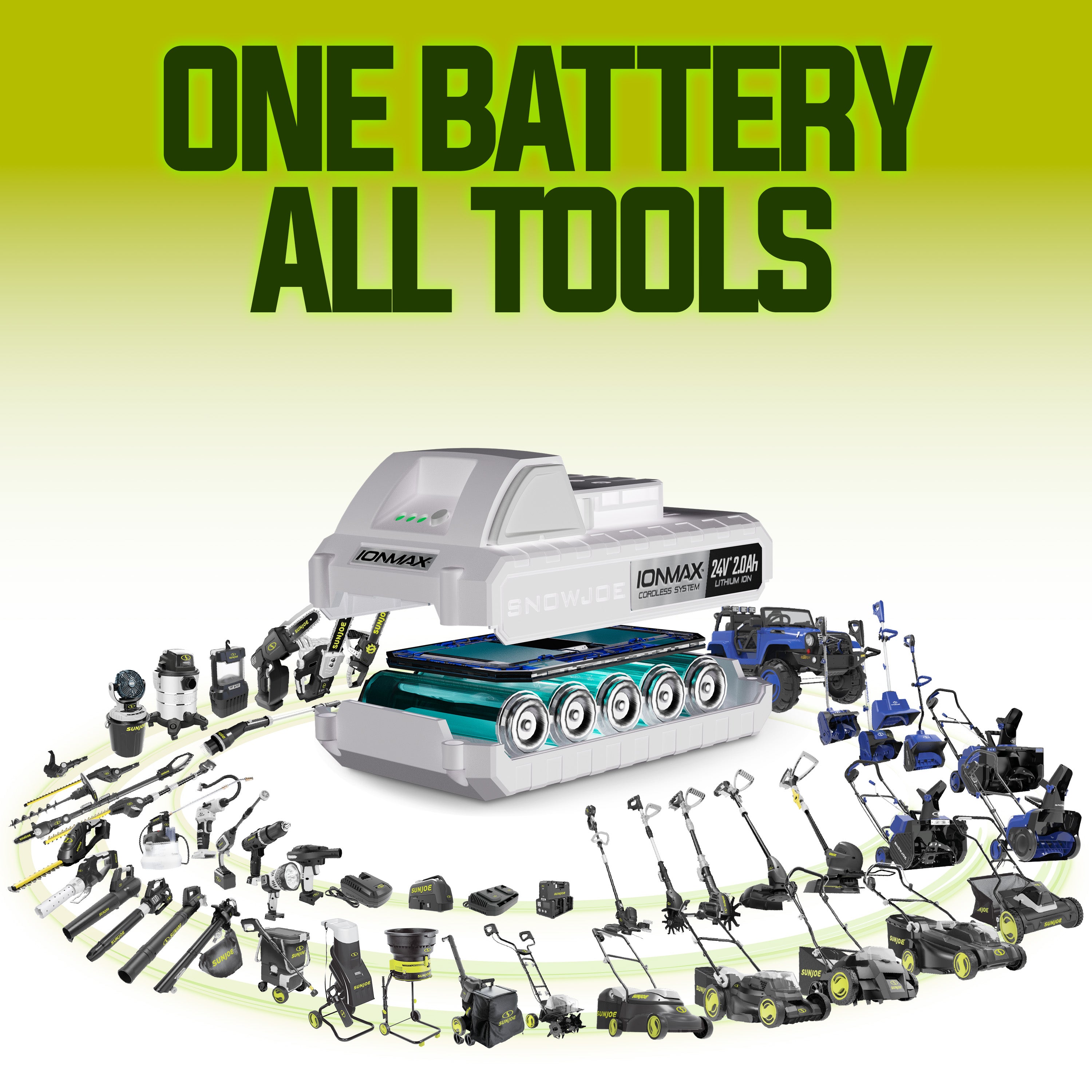 Sun Joe Cordless Brushless Turbine Jet Blower | W/ 2 x 2.0-Ah Batteries + Charger
