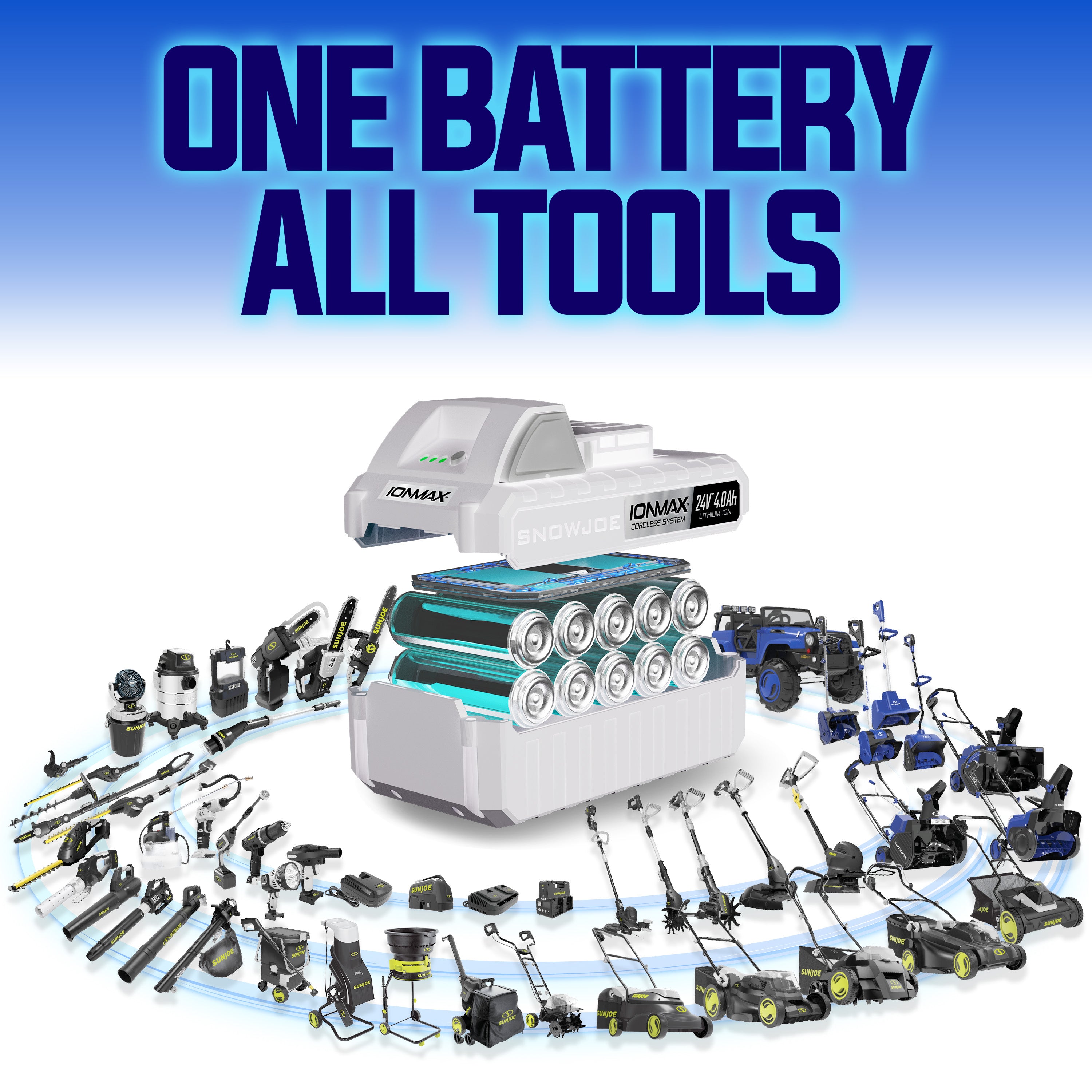 Snow Joe 24V-X2-SB18-GO 48-Volt* IONMAX Cordless Snow Blower Kit | 18-