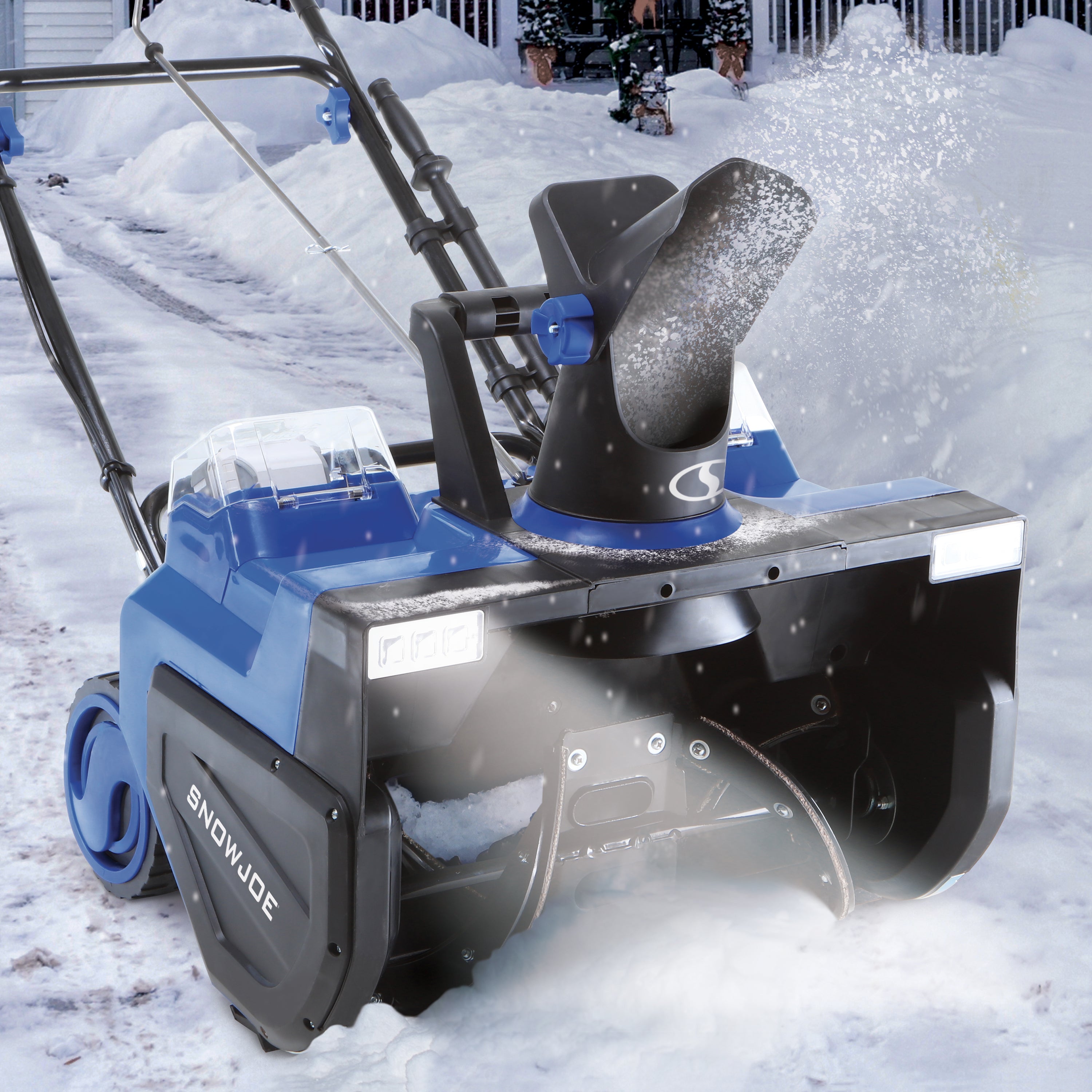 Snow Joe 24V-X2-SB22 48-Volt* MAX IONMAX Cordless Single-Stage Snow Blower Kit | 22-Inch | Brushless 1600W Motor | W/ 2 x 8.0-Ah High Performance Batteries + High Speed Dual Port Charger