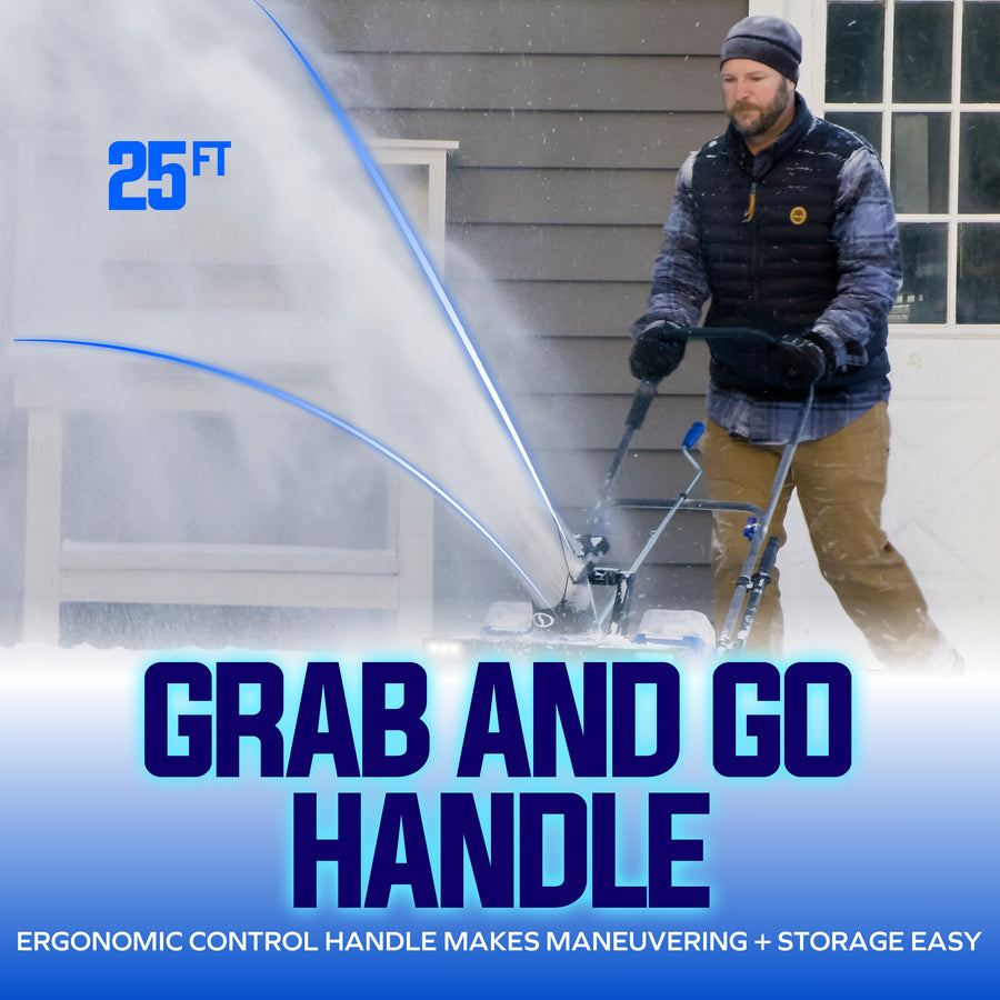 Snow Joe 24V-X2-SB22 throw distance
