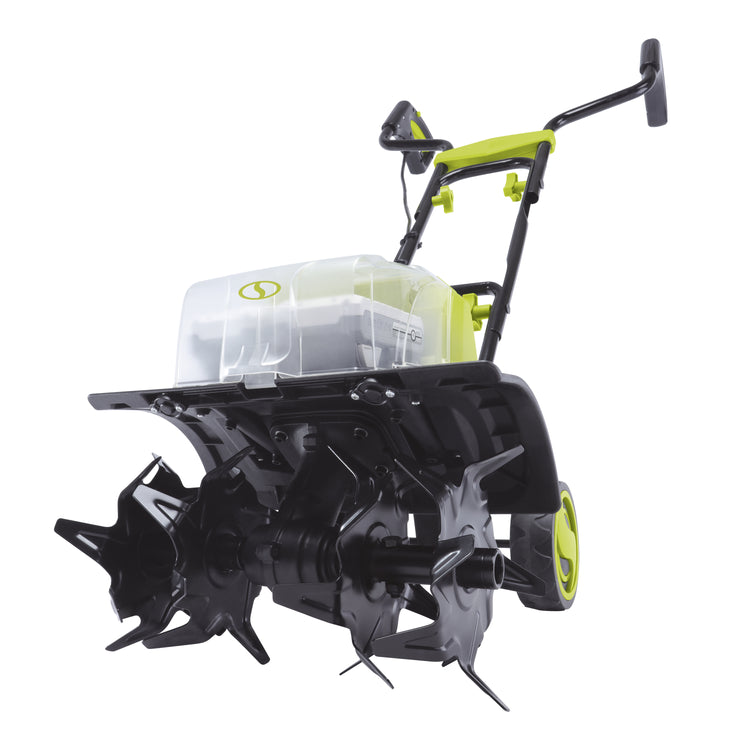 Sun Joe 48-volt Cordless 14-inch Garden Tiller/Cultivator Kit.