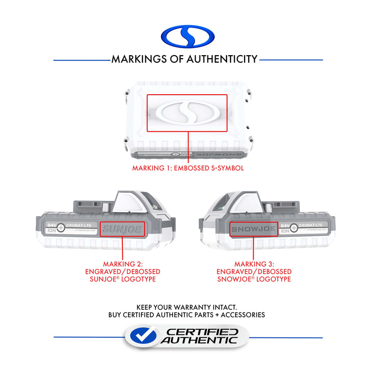 markings of authenticity of 24VBAT-LTE