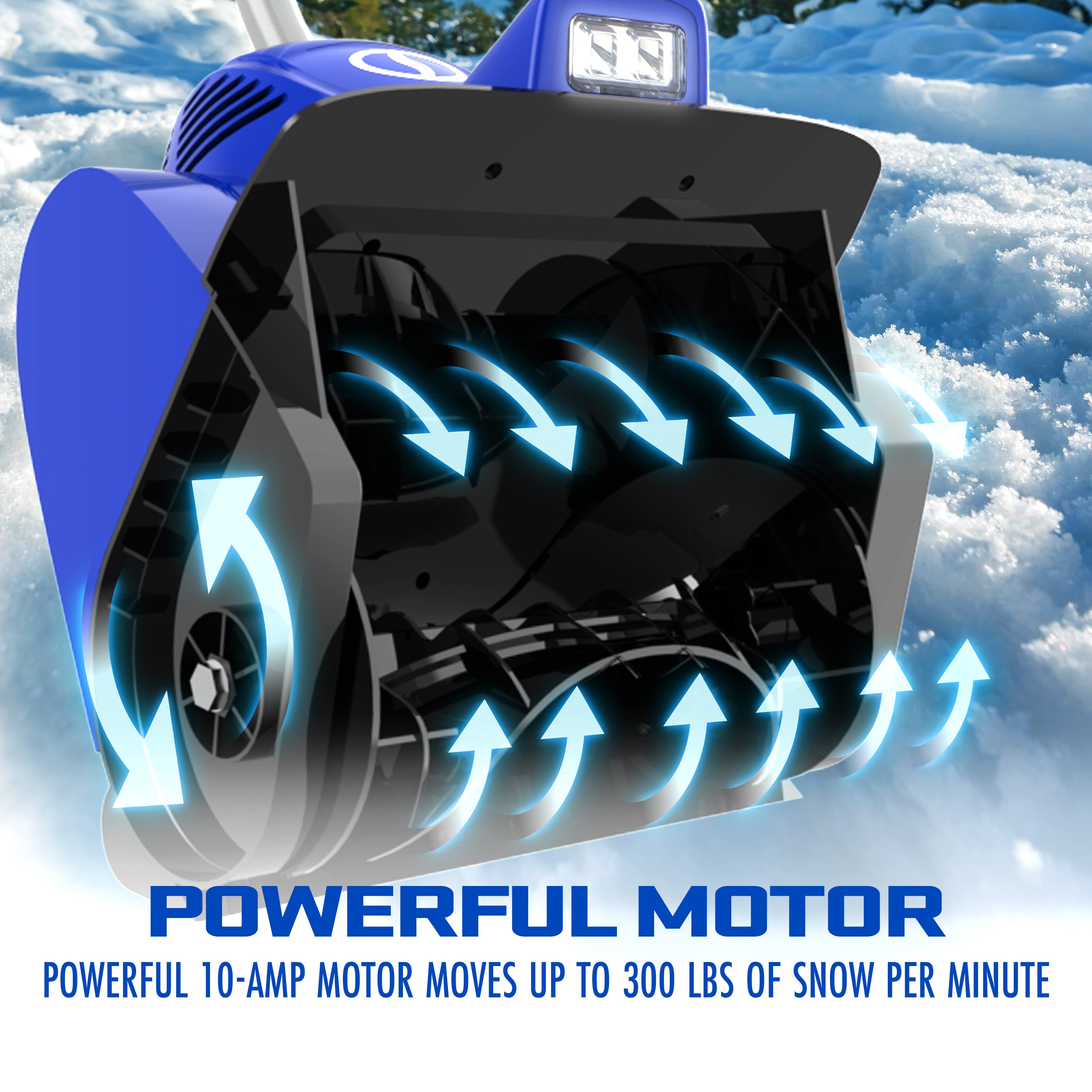 Snow Joe Plus 11-Inch 10-Amp Electric Snow Shovel with Light 324E