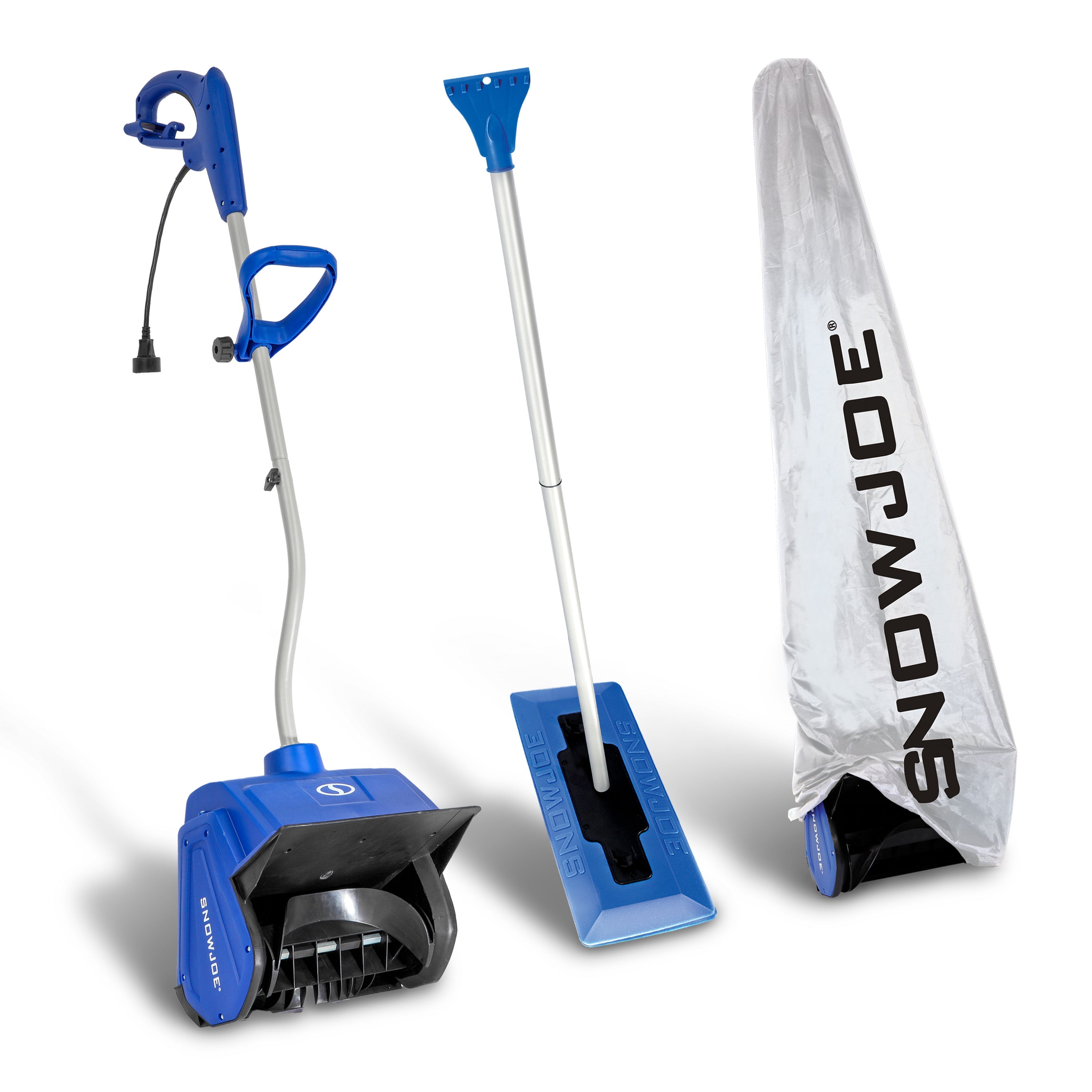 Snow Joe Electric Shovel Protection & Accessory Bundle | Snow Shovel + Cover + Snow Broom