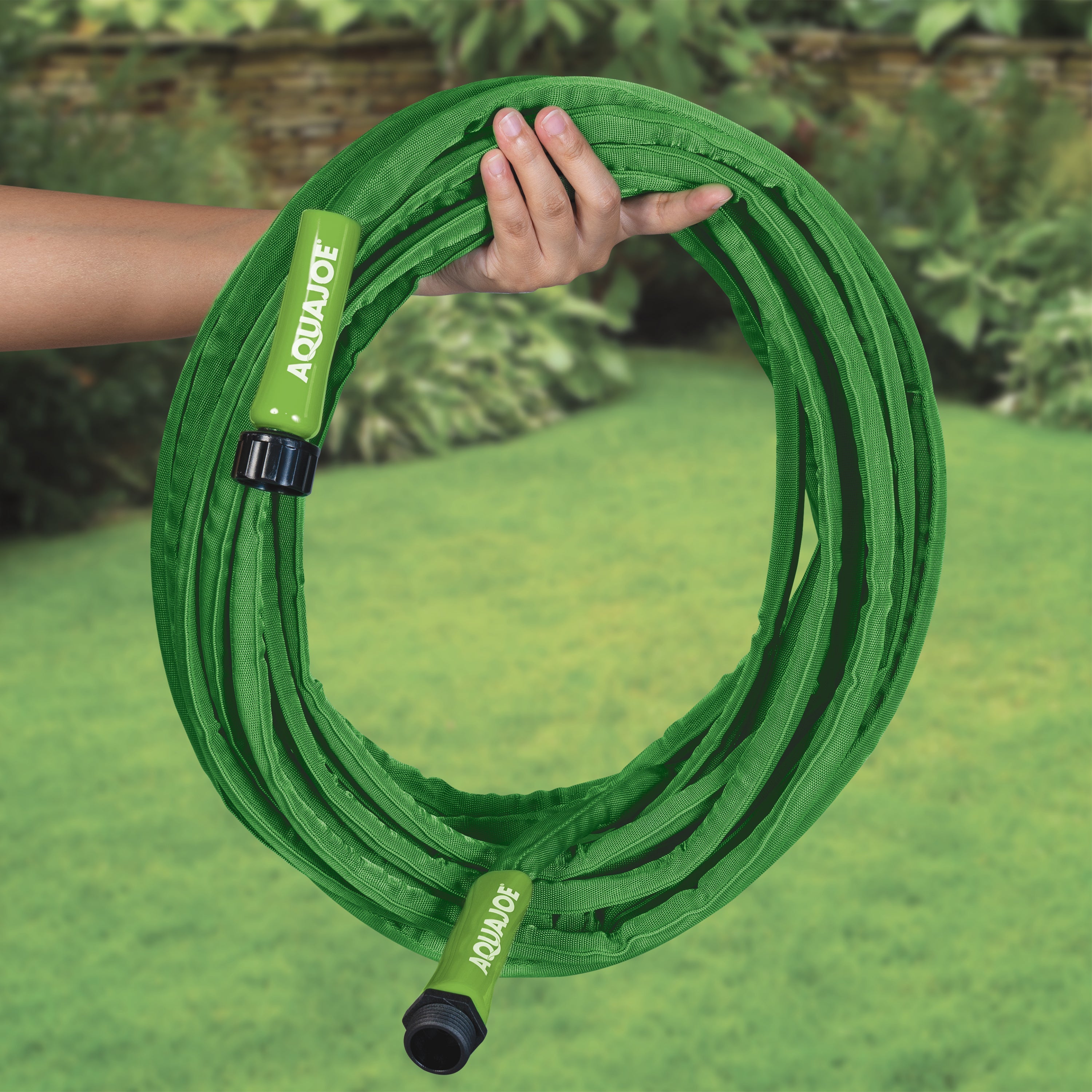 Aqua Joe AJFJH40B-MAX Ultra Flexible Kink-Resistant FiberJacket Garden Hose | 40-Foot | 300 PSI Burst Rated