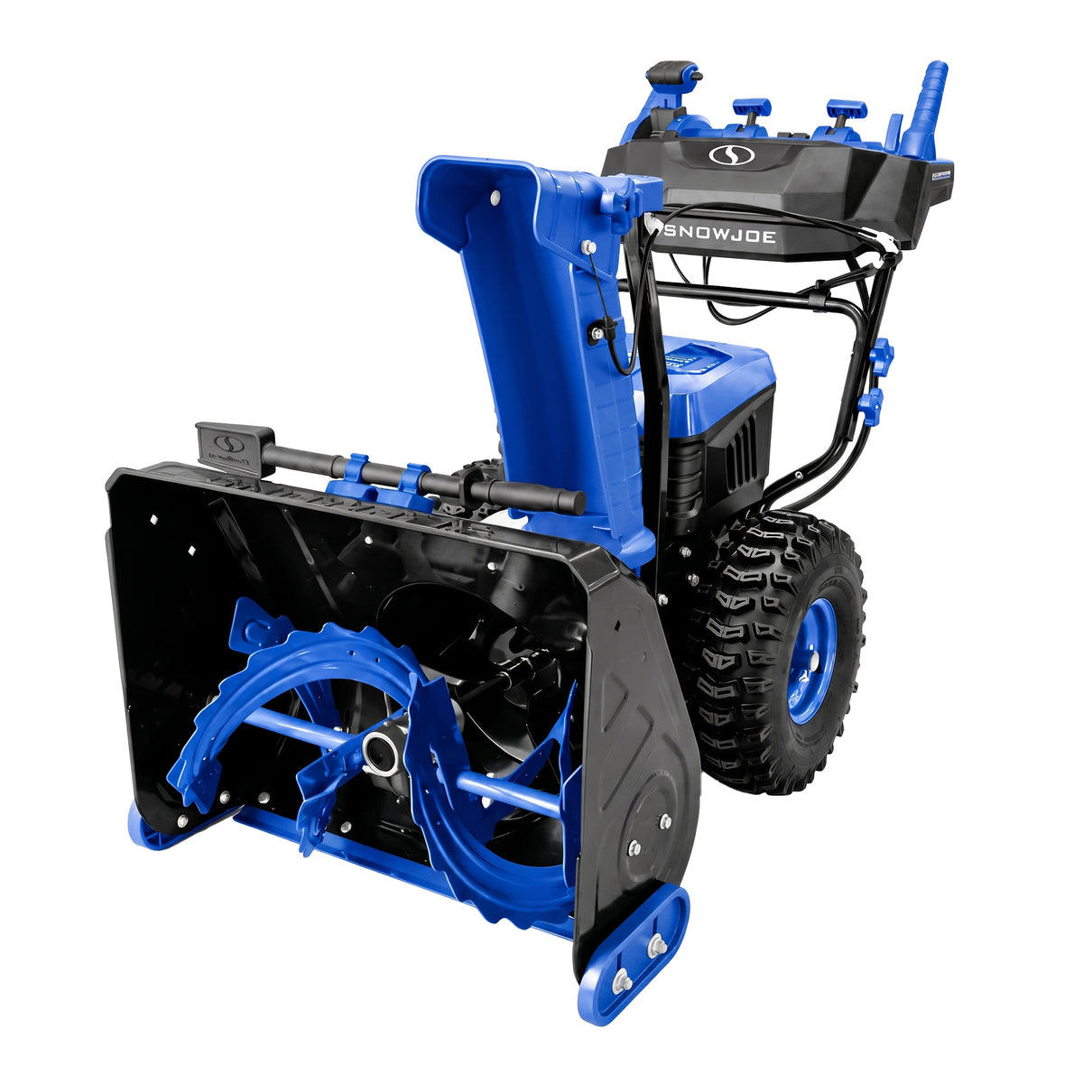 Snow Joe 96-Volt* MAX IONMAX Cordless Brushless Self-Propelled Dual-Stage Snow Blower | 24-inch | W/ 4 x 12.0-Ah Batteries + 2 x Dual Port Chargers