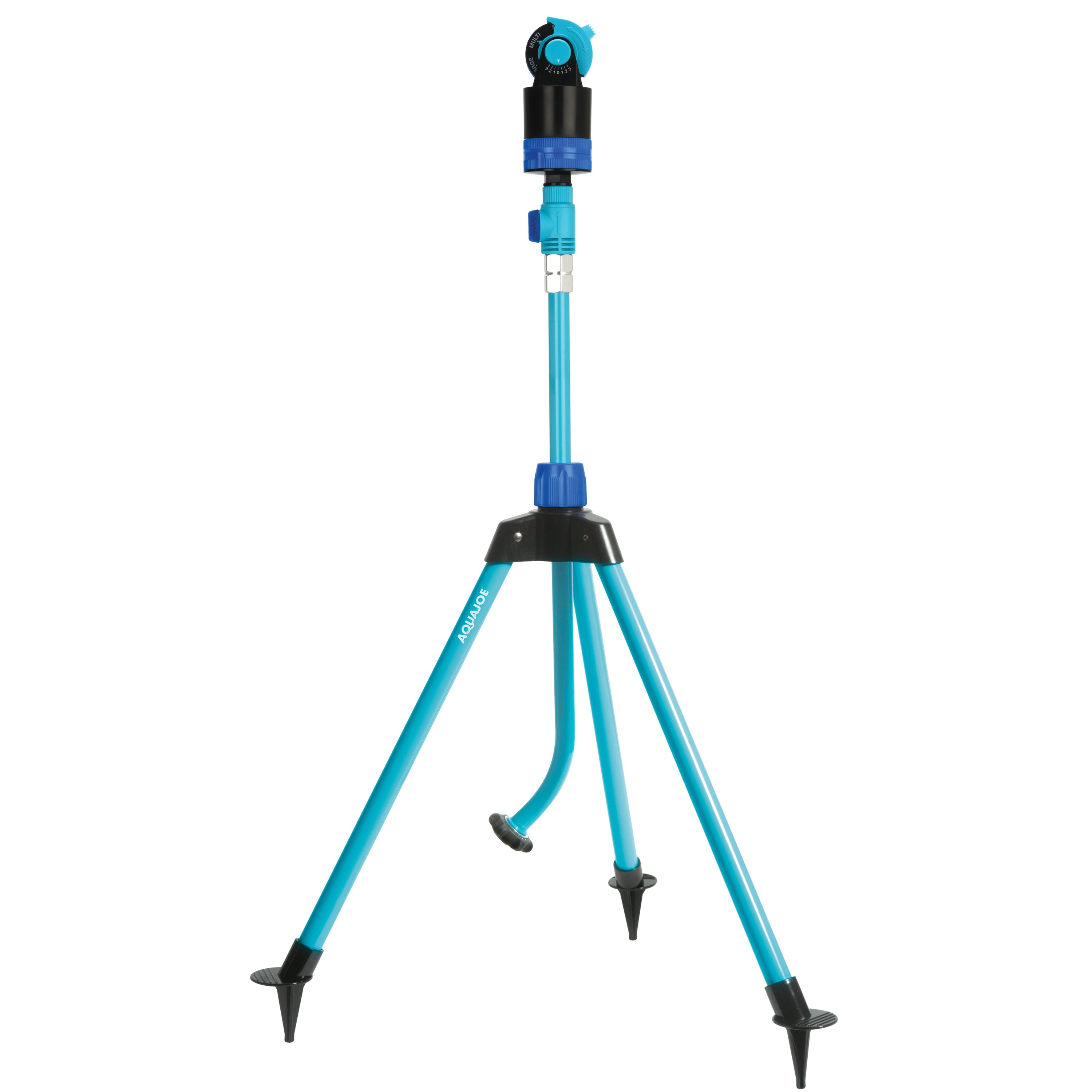 Aqua Joe 45-inch Indestructible Turbo Drive 360 Degree Telescoping Tripod Lawn and Garden Sprinkler and Mister.