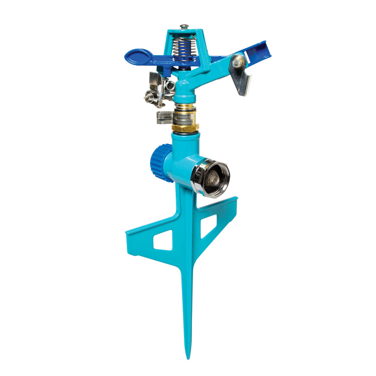 Aqua Joe Indestructible Zinc Impulse 360 Degree Sprinkler.