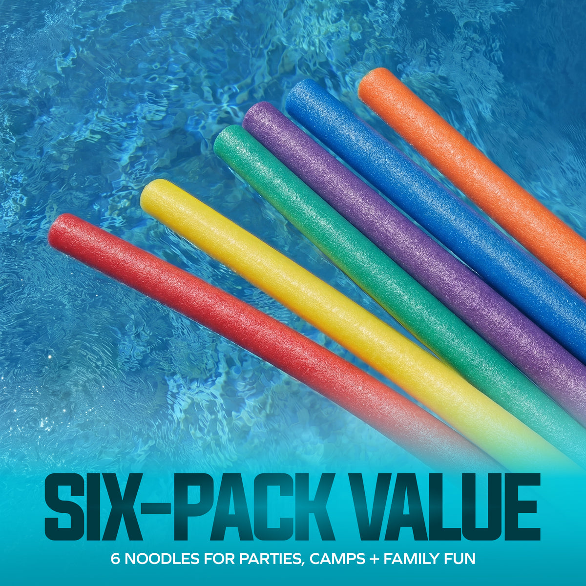 Aqua Joe pool noodle multi-use promotional panel