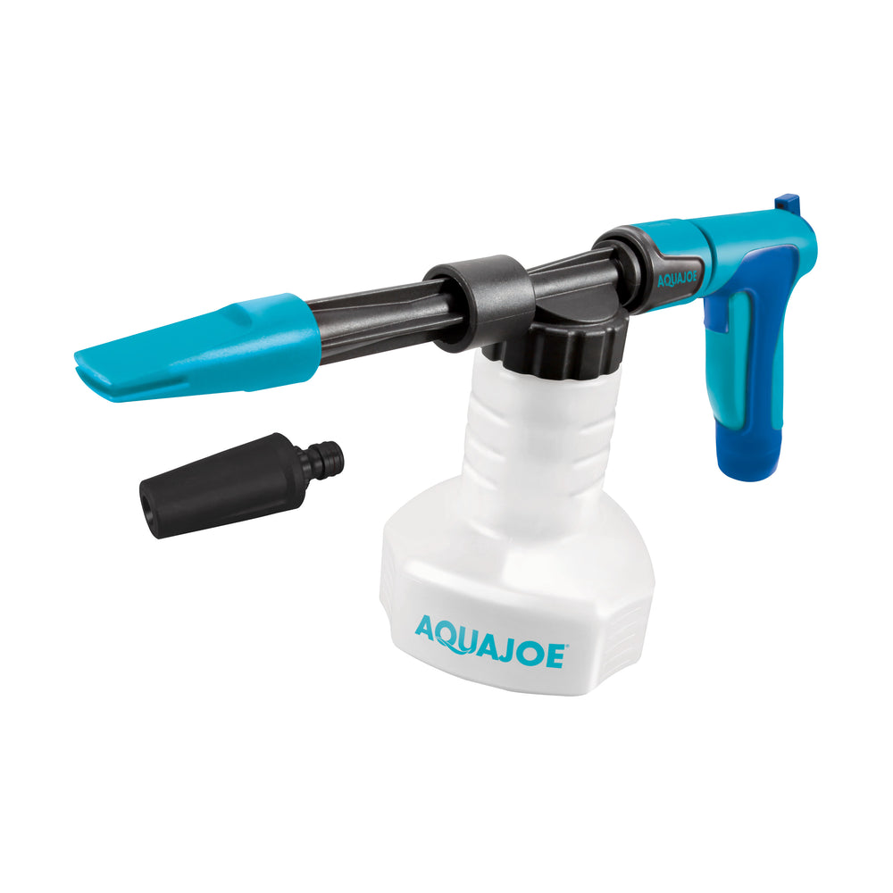 Aqua Joe 2-in-1 Hose-Powered Adjustable Foam Cannon Spray Gun Blaster.