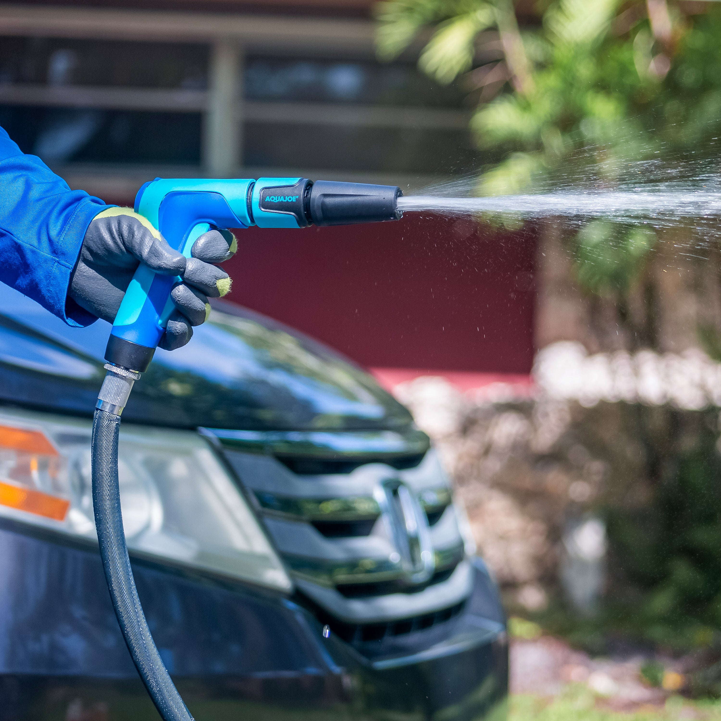 Spray Gun using the pinpoint stream.