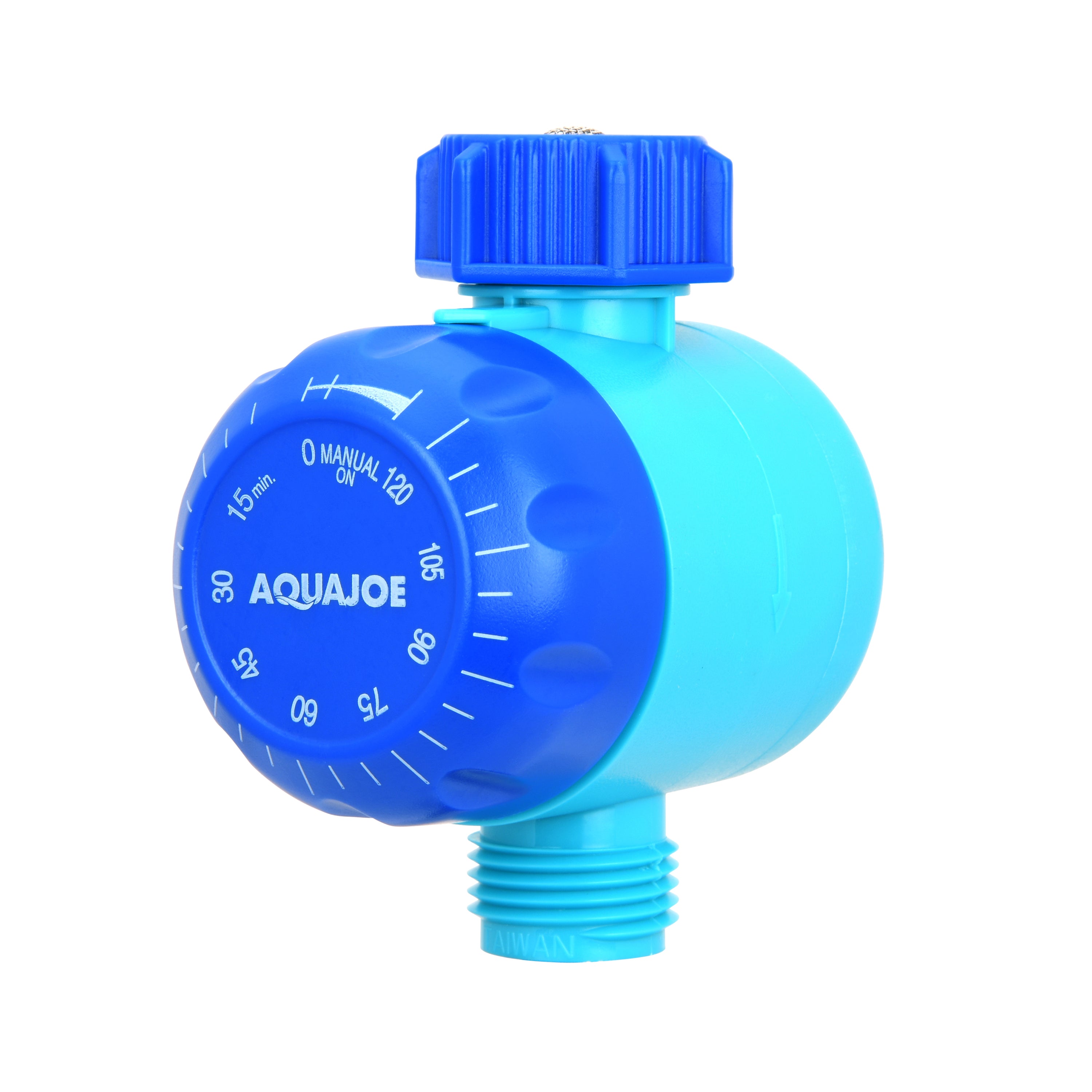 Aqua Joe Set of 2 Manual Water Timers | Dual-Zone Coverage | 2 Hours Max Timer | Built-In Timer Bypass Function