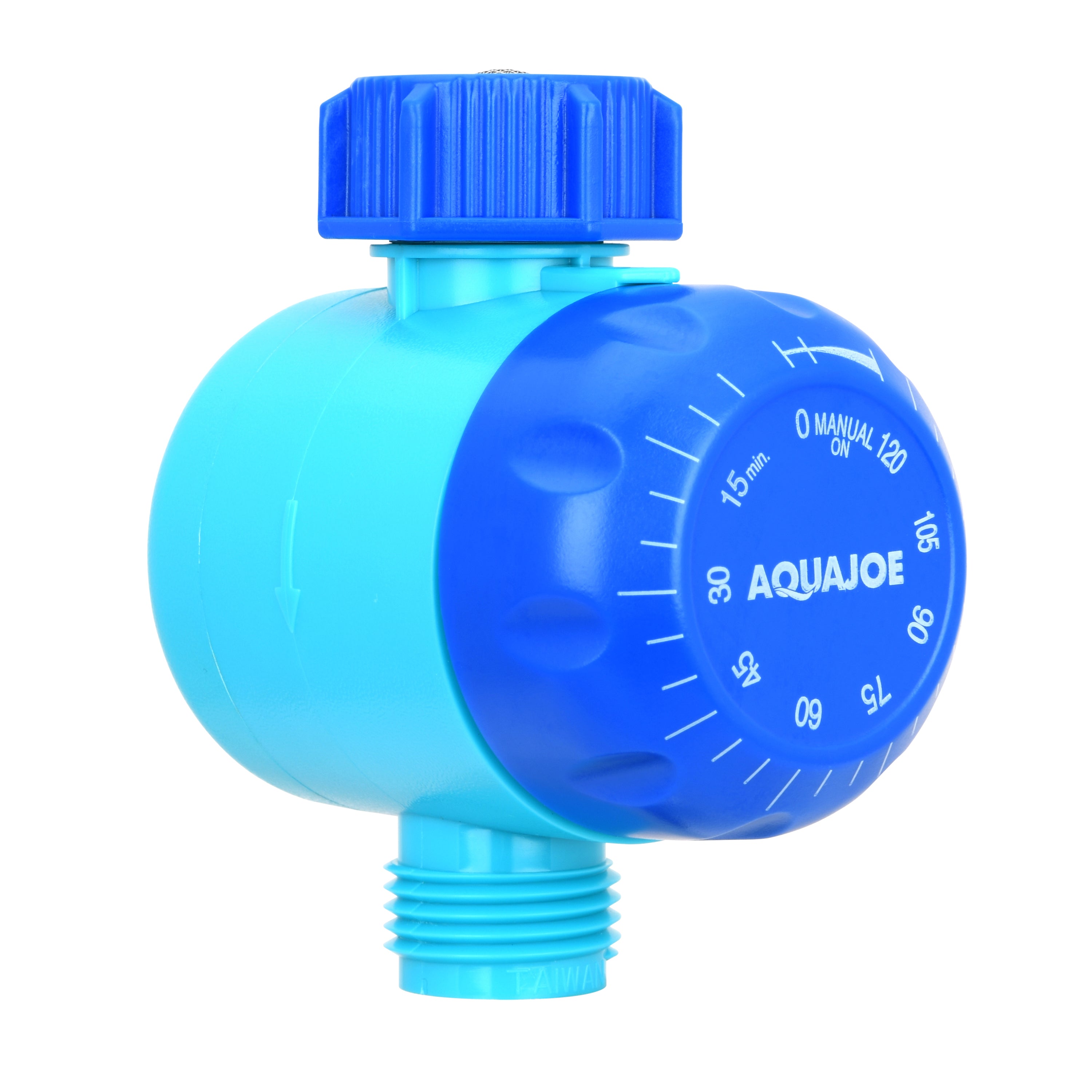 Aqua Joe Set of 2 Manual Water Timers | Dual-Zone Coverage | 2 Hours Max Timer | Built-In Timer Bypass Function