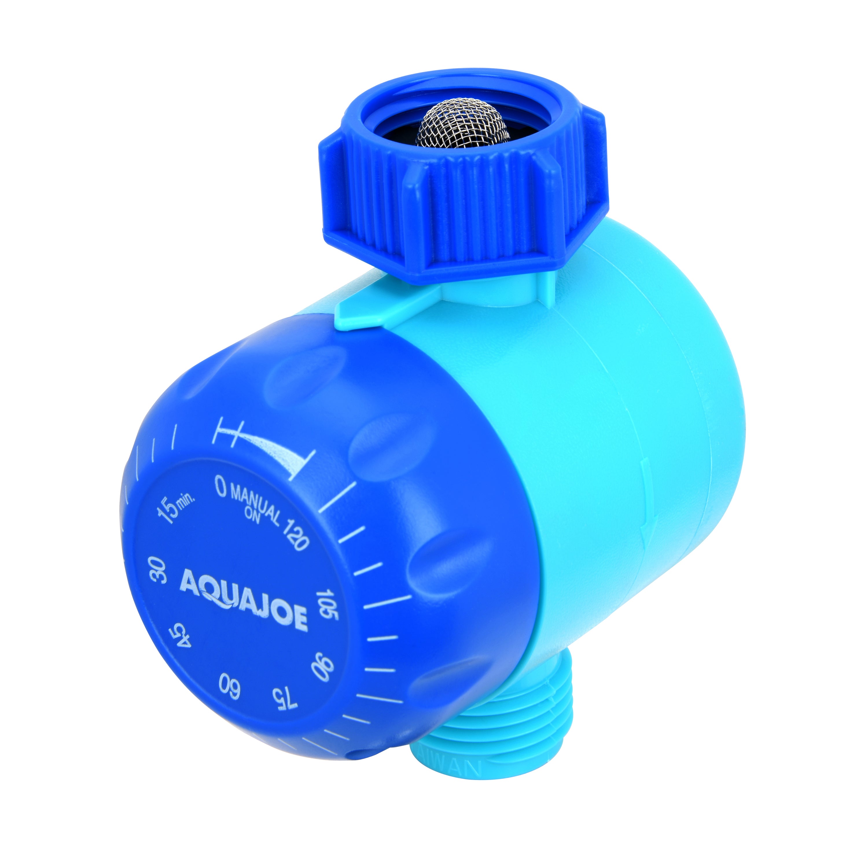 Aqua Joe Set of 2 Manual Water Timers | Dual-Zone Coverage | 2 Hours Max Timer | Built-In Timer Bypass Function