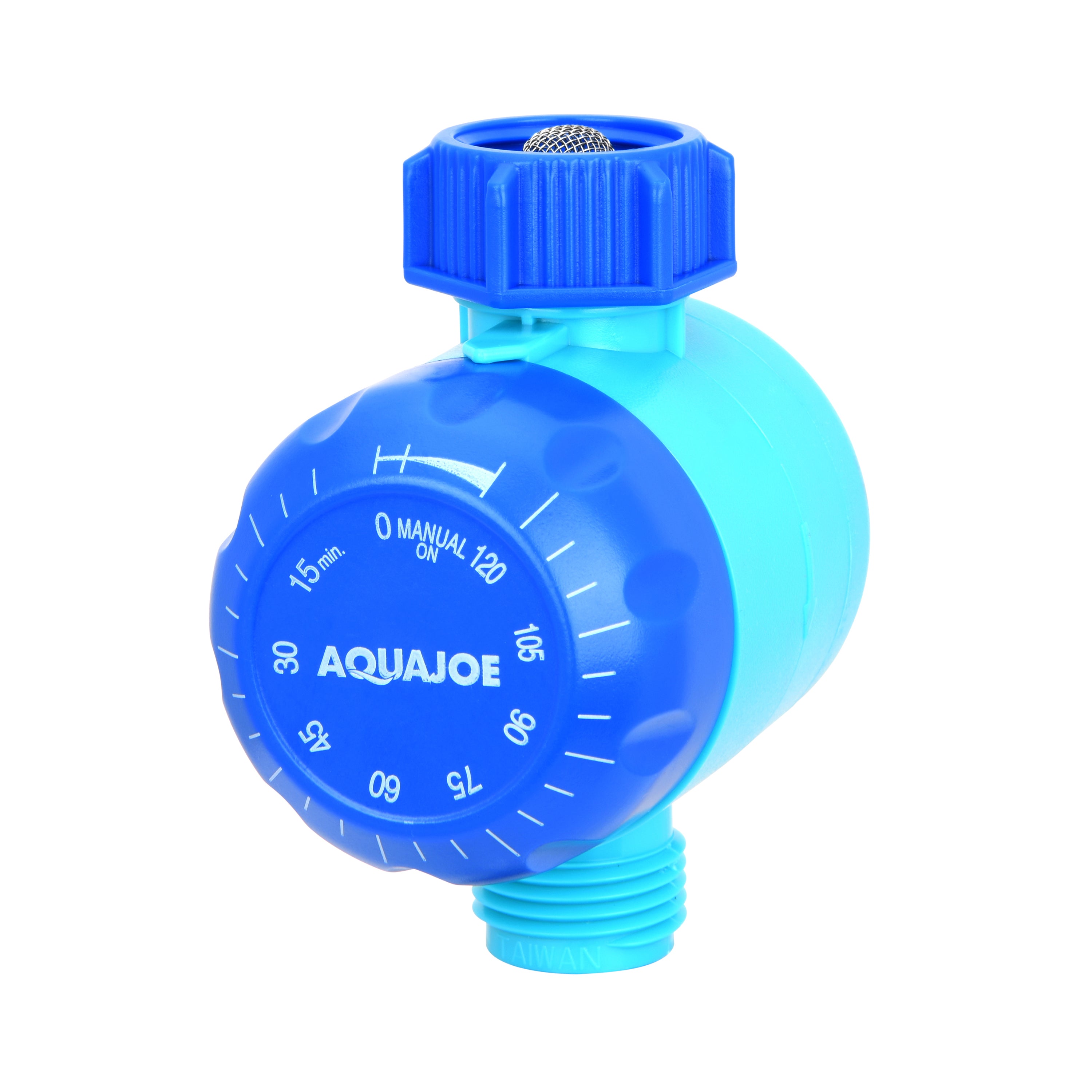 Aqua Joe Set of 2 Manual Water Timers | Dual-Zone Coverage | 2 Hours Max Timer | Built-In Timer Bypass Function