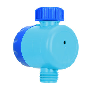 Rear-angled view of the Aqua Joe Manual Water Timer.