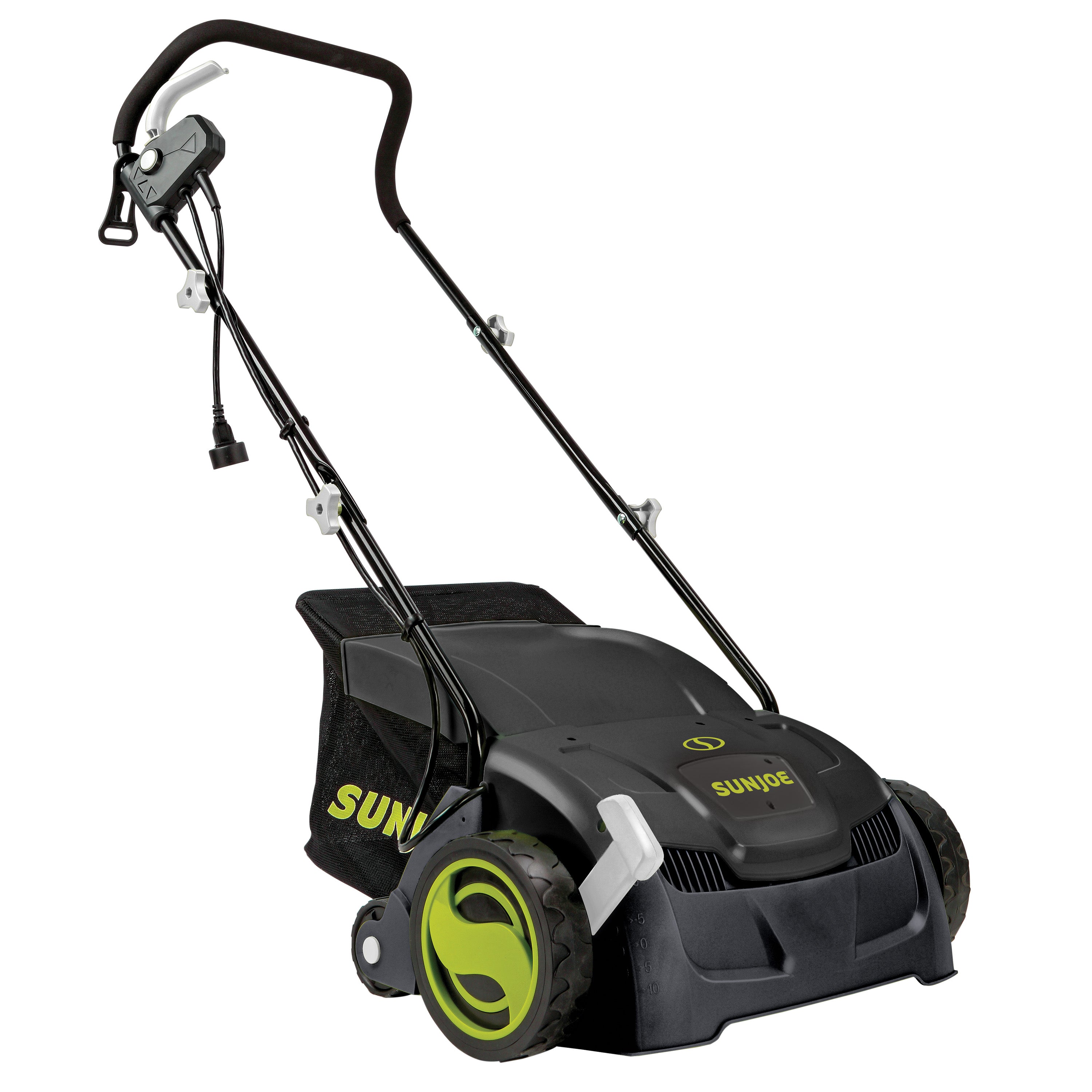 Sun Joe AJ801E Electric Lawn Dethatcher + Scarifier W/ Collection Bag | 12.6-inch | 12-Amp