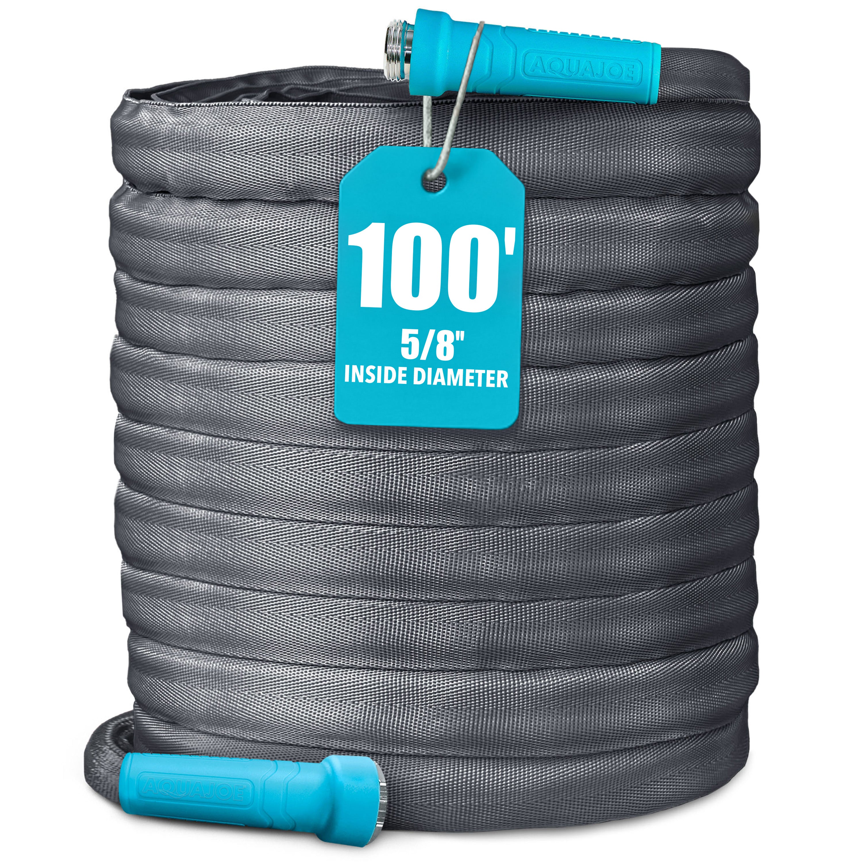 Aqua Joe AJFJH100-58-MAX Superlight Fiberjacket Max Garden Hose | 100-Foot