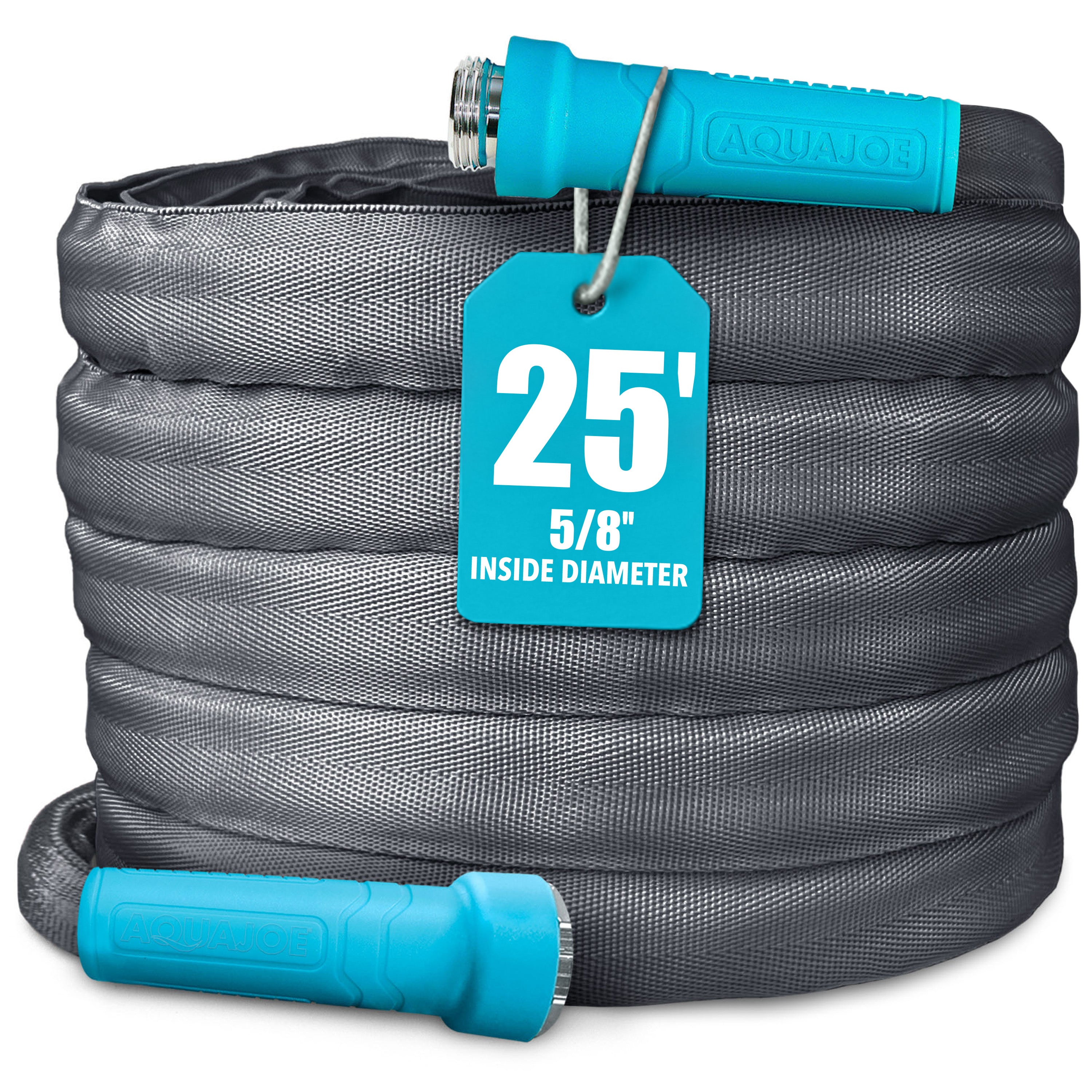 Aqua Joe AJFJH25-58-MAX Superlight Fiberjacket Max Garden Hose | 25-Foot