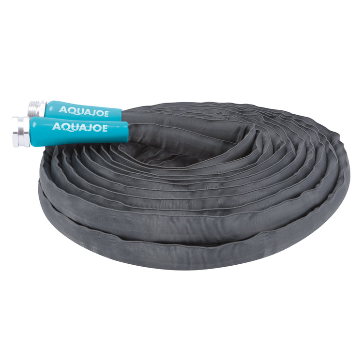 Aqua Joe 75-foot fiberjacket garden hose.