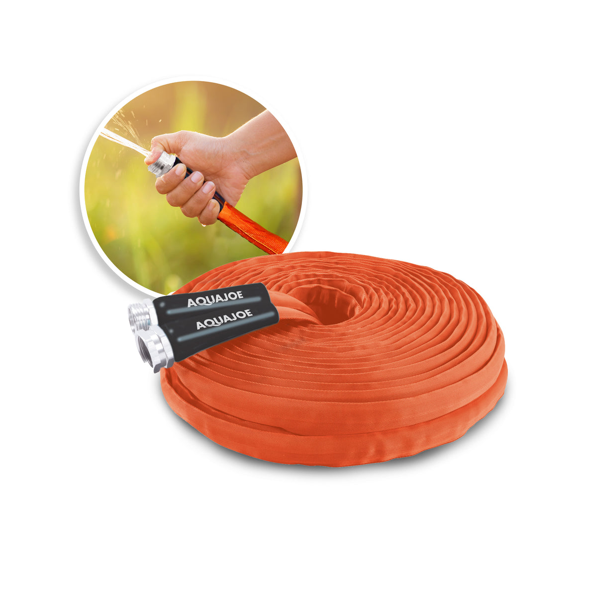 Aqua Joe Contractor Hose Bundle | Includes 75ft Contractor Grade Hose