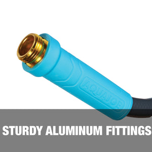 Sturdy aluminum fittings.