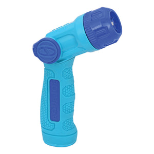 Left-angled view of the Aqua Joe Multi Function Adjustable Hose Nozzle.