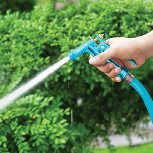 Jet spray setting for the Aqua Joe Full Metal Pistol Grip Hose Nozzle.