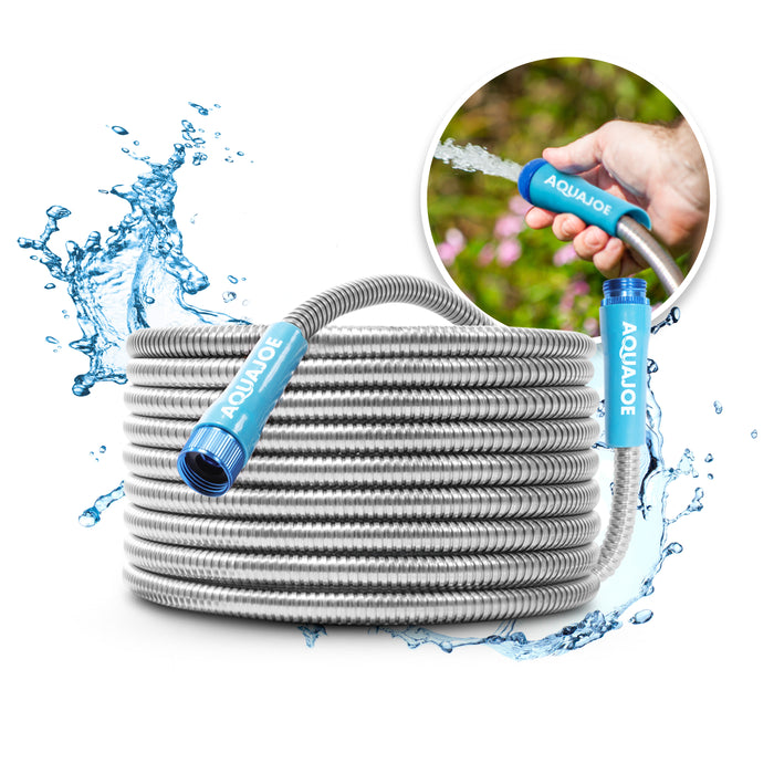 Aqua Joe AJSGH25 Stainless Steel Garden Hose