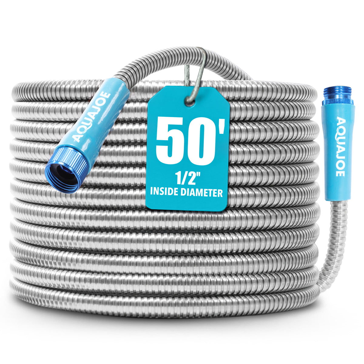 Aqua Joe AJSGH50 heavy-duty stainless steel garden hose