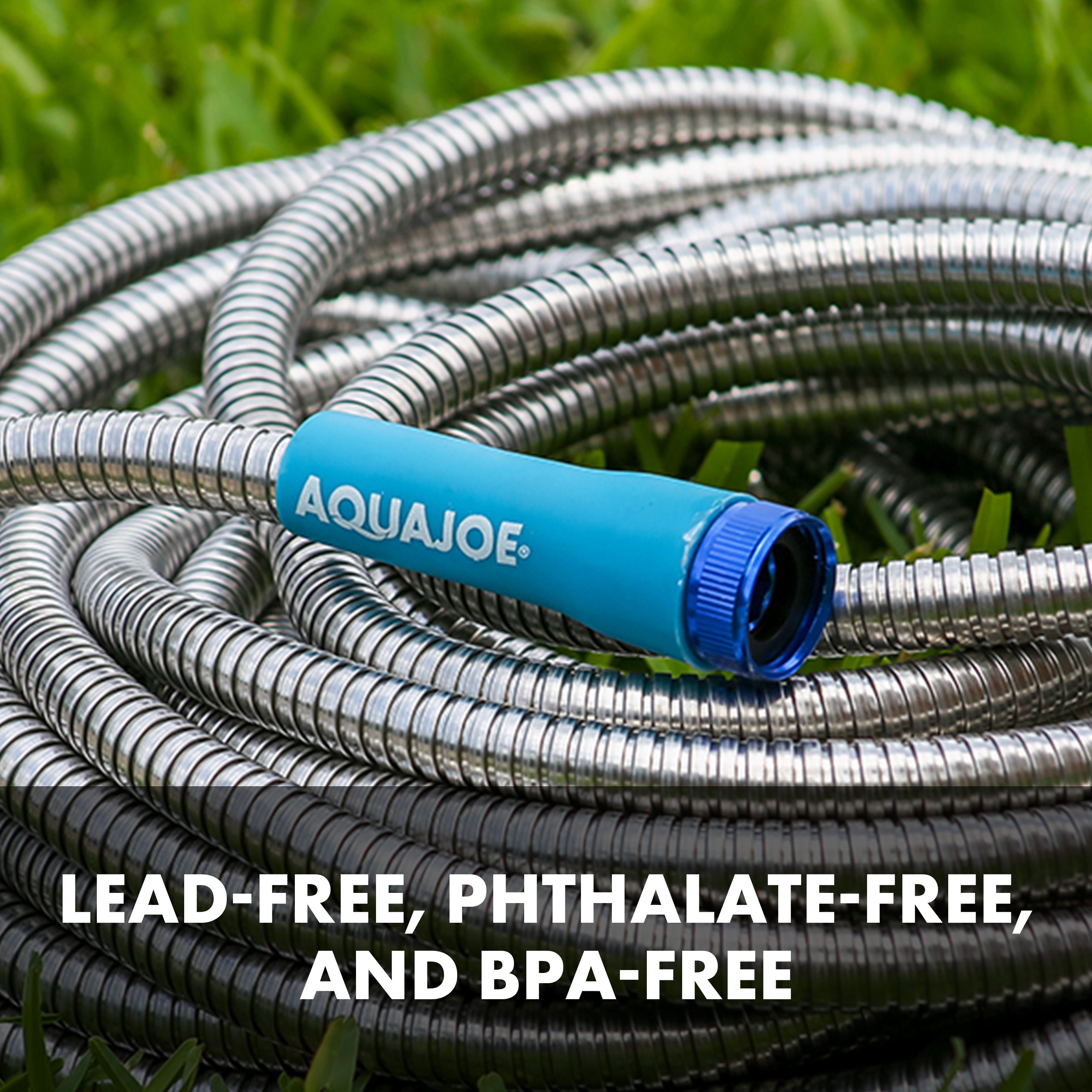 lead-free, phthalate-free, bpa-free aqua joe metal garden hose